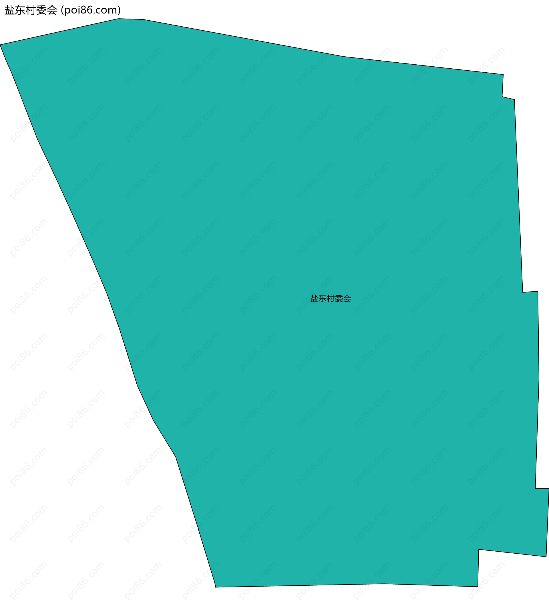 盐东村委会边界地图