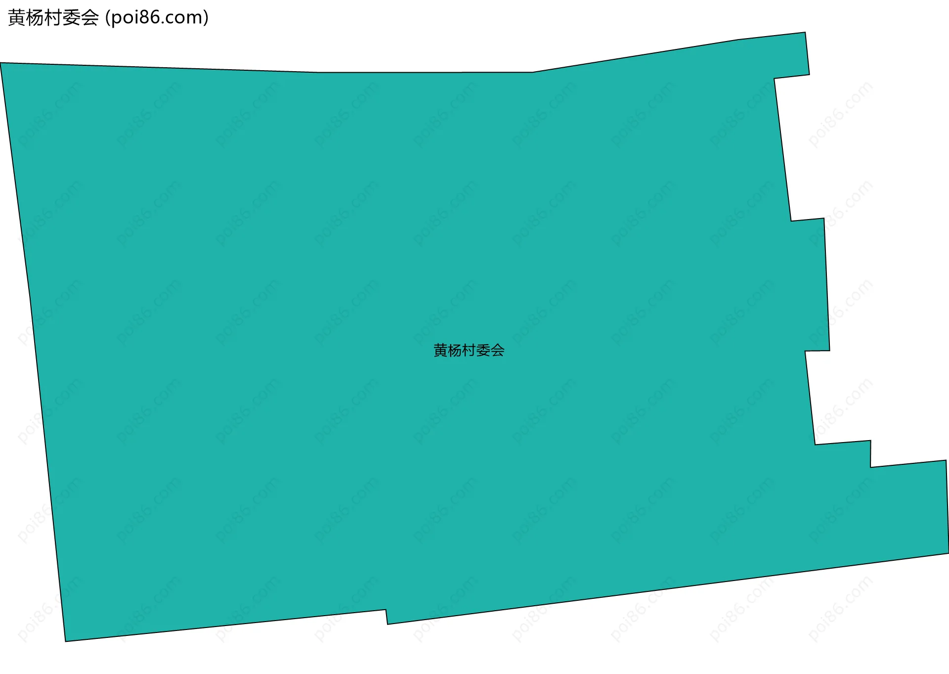 黄杨村委会边界地图