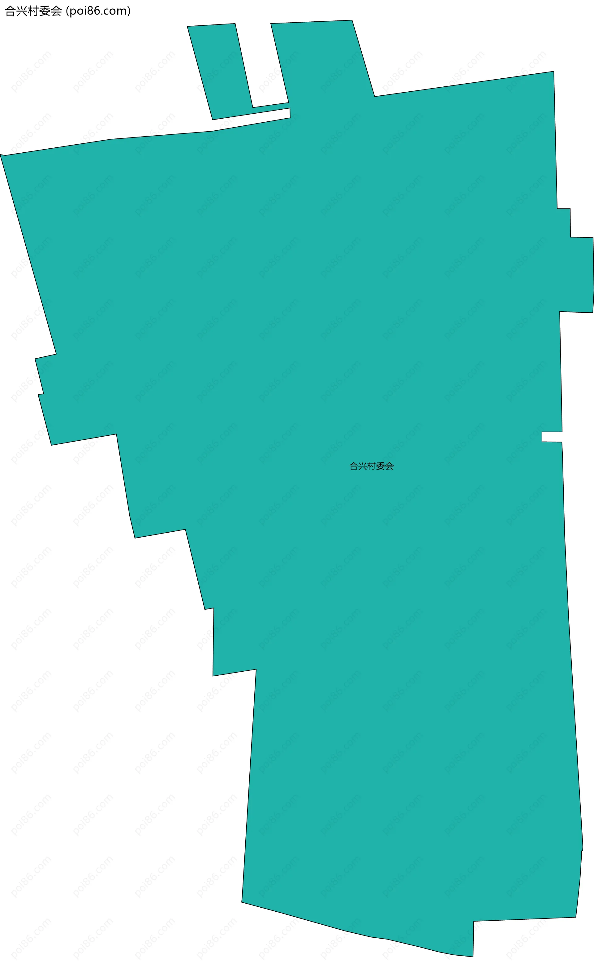 合兴村委会边界地图