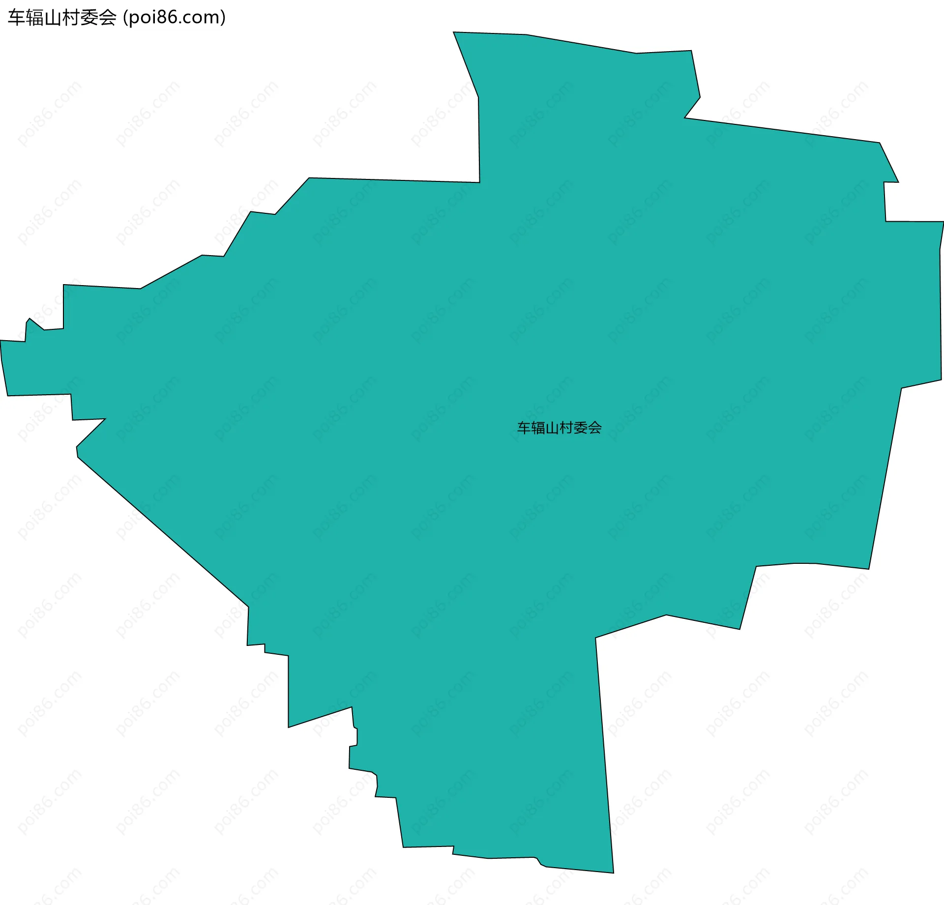 车辐山村委会边界地图