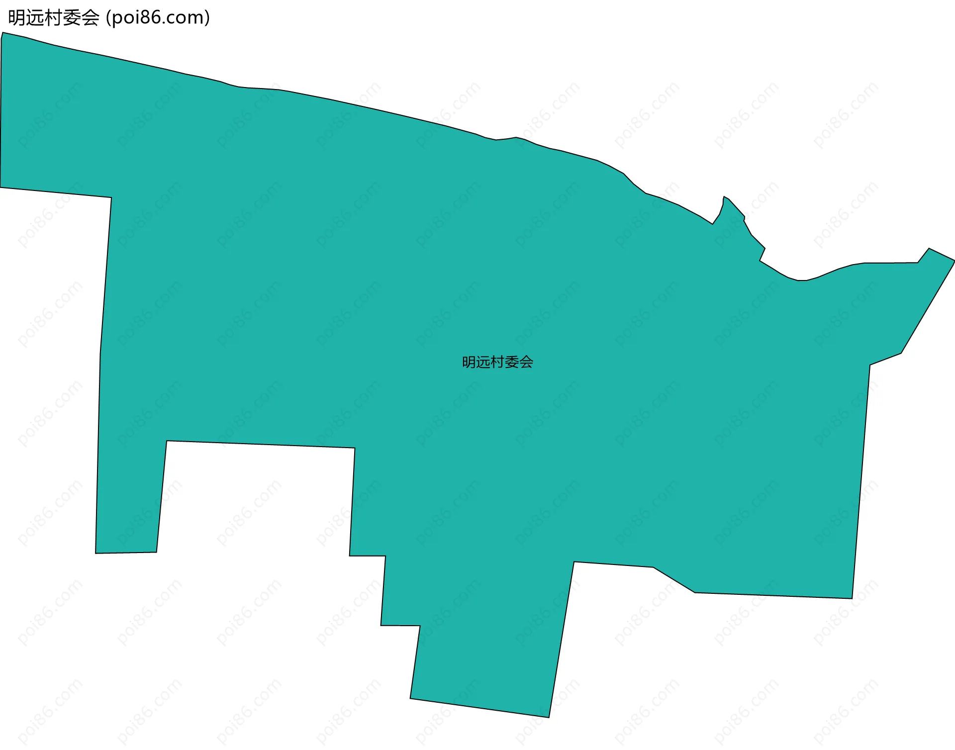 明远村委会边界地图