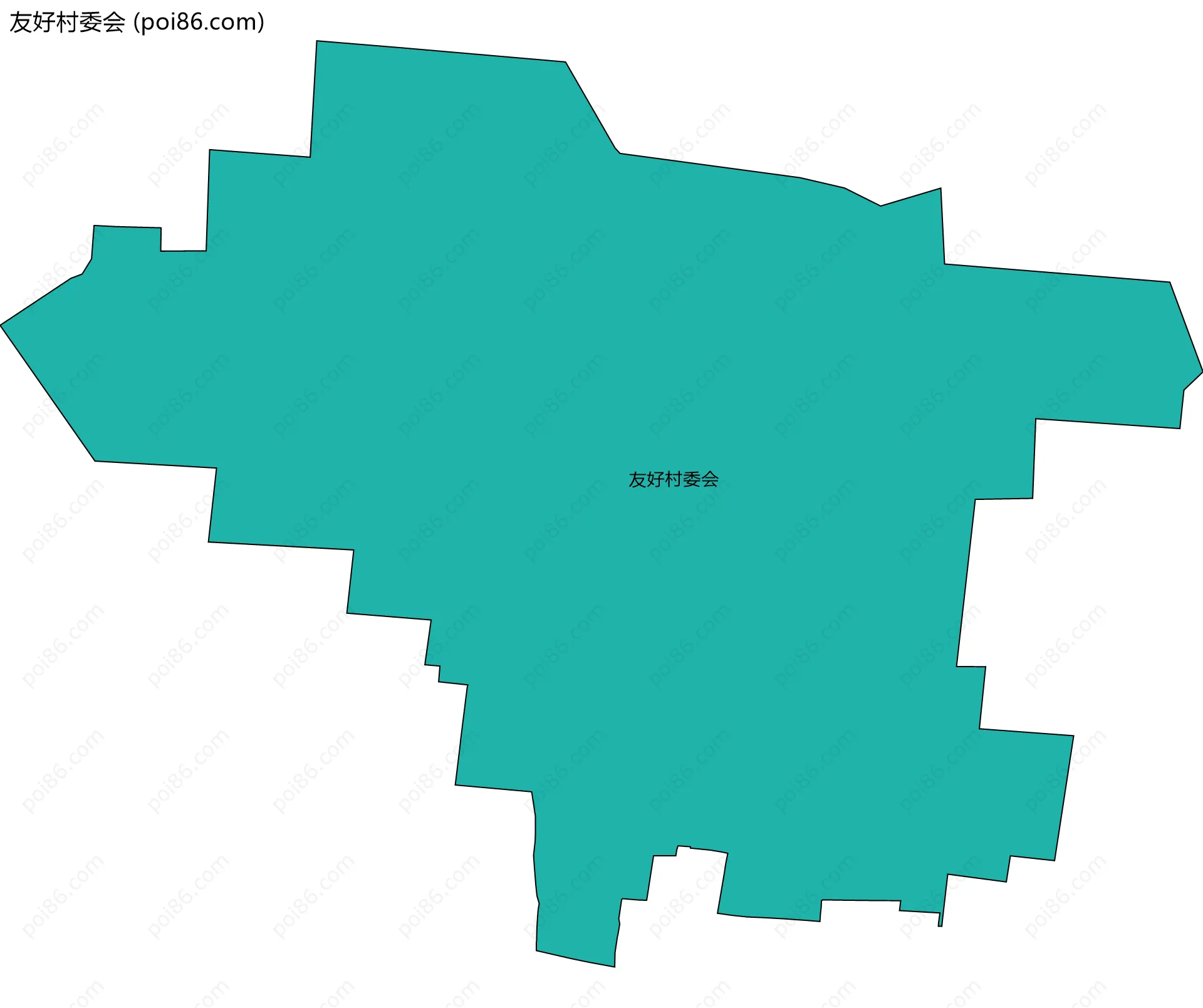 友好村委会边界地图