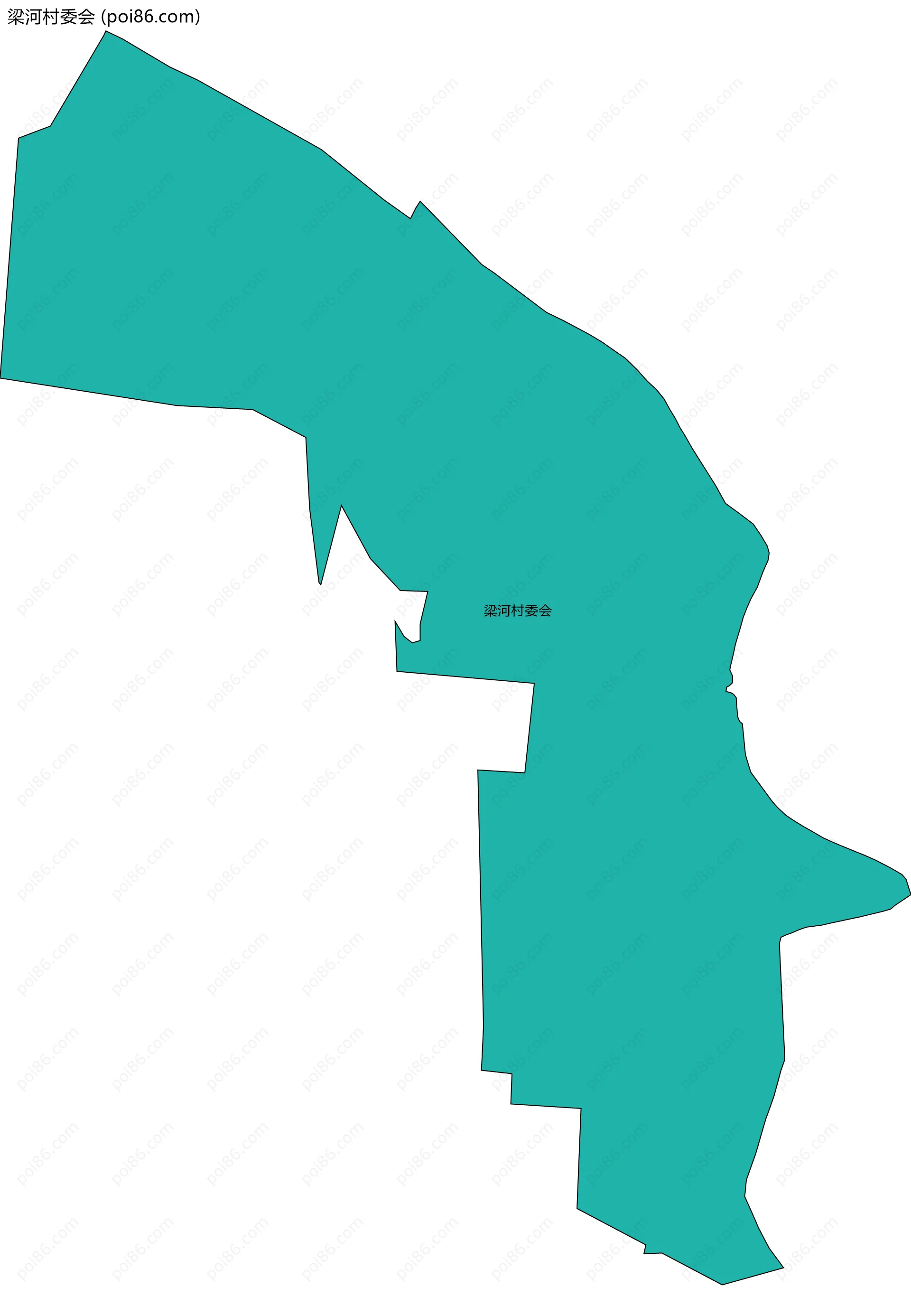 梁河村委会边界地图