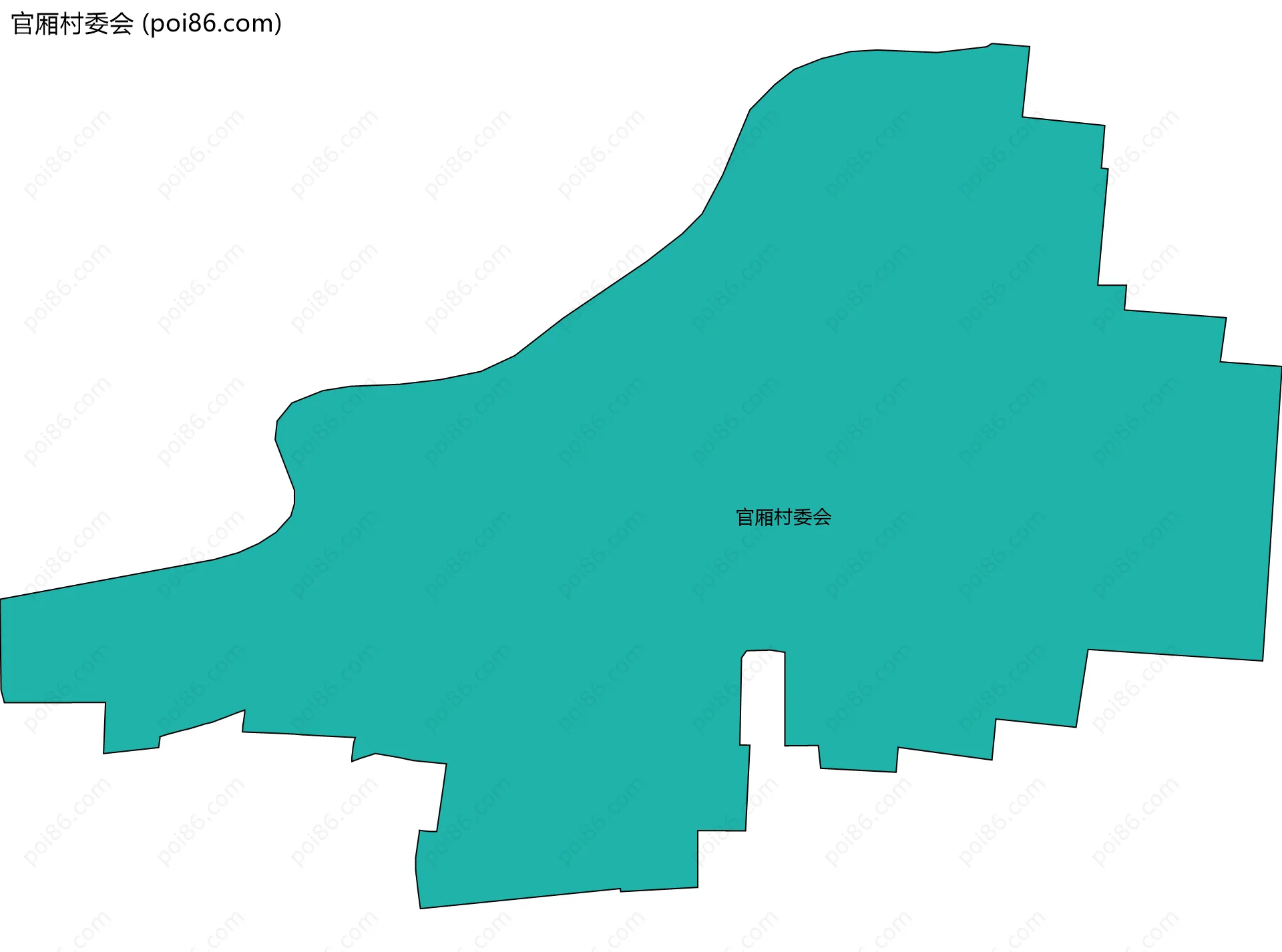 官厢村委会边界地图