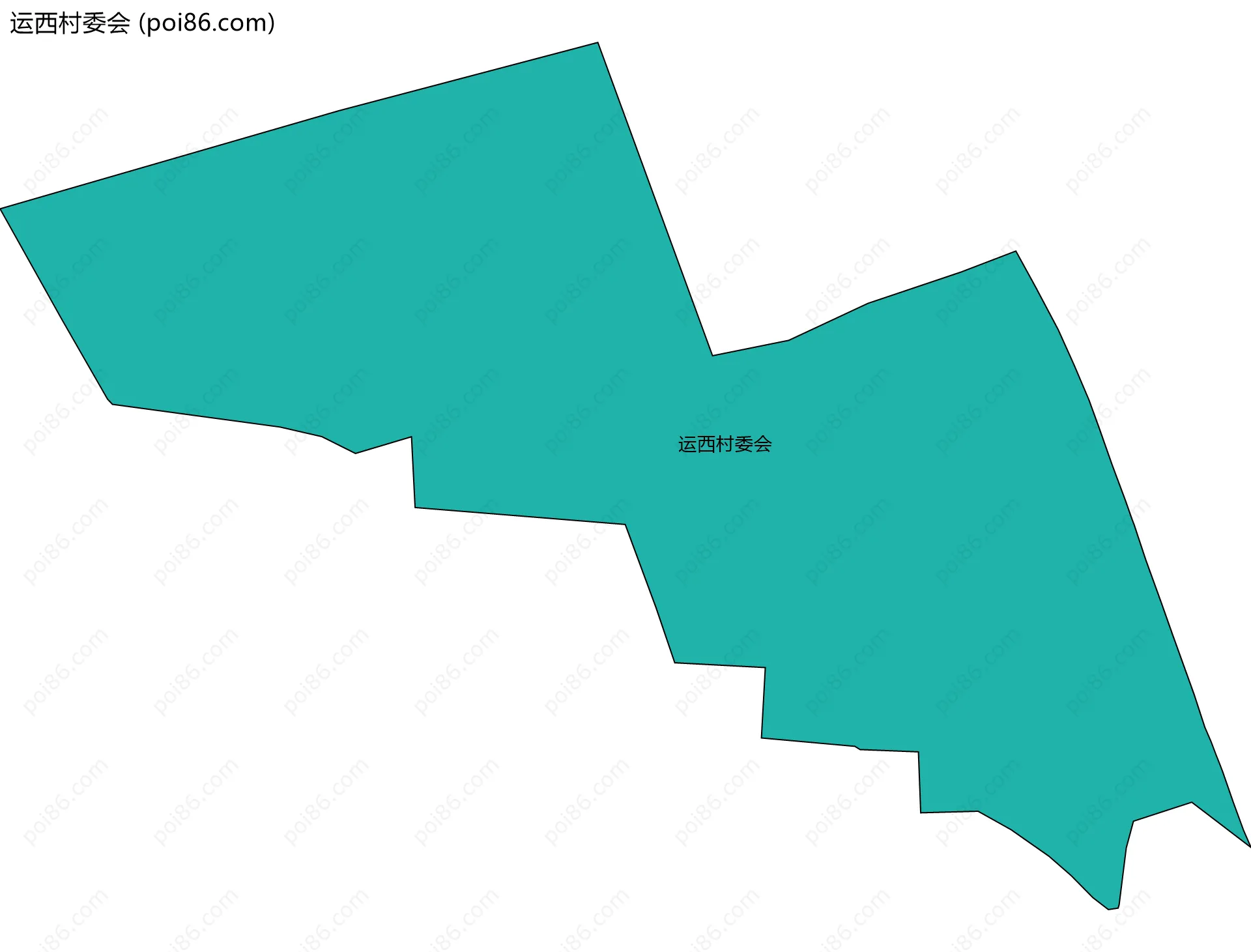 运西村委会边界地图