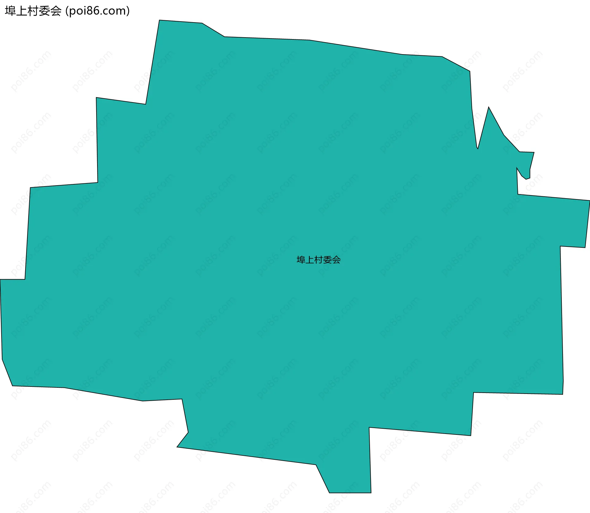 埠上村委会边界地图