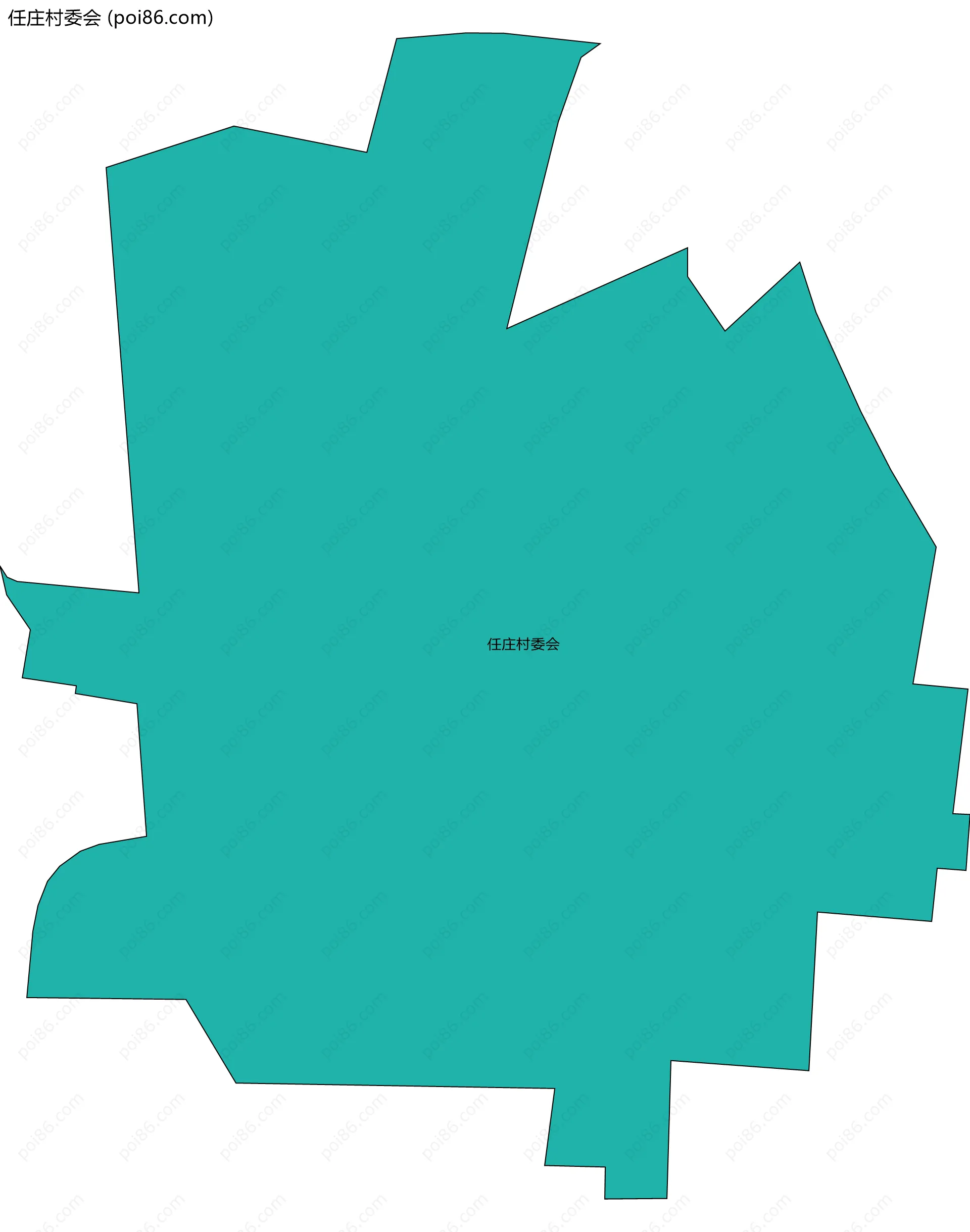 任庄村委会边界地图