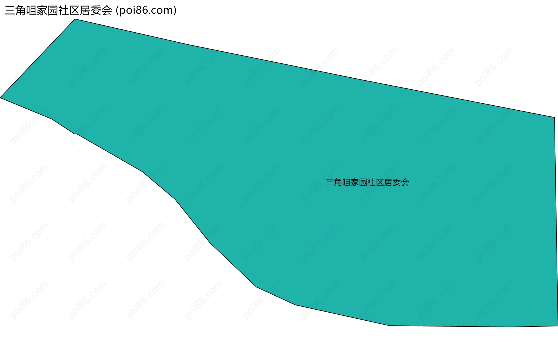 三角咀家园社区居委会边界地图