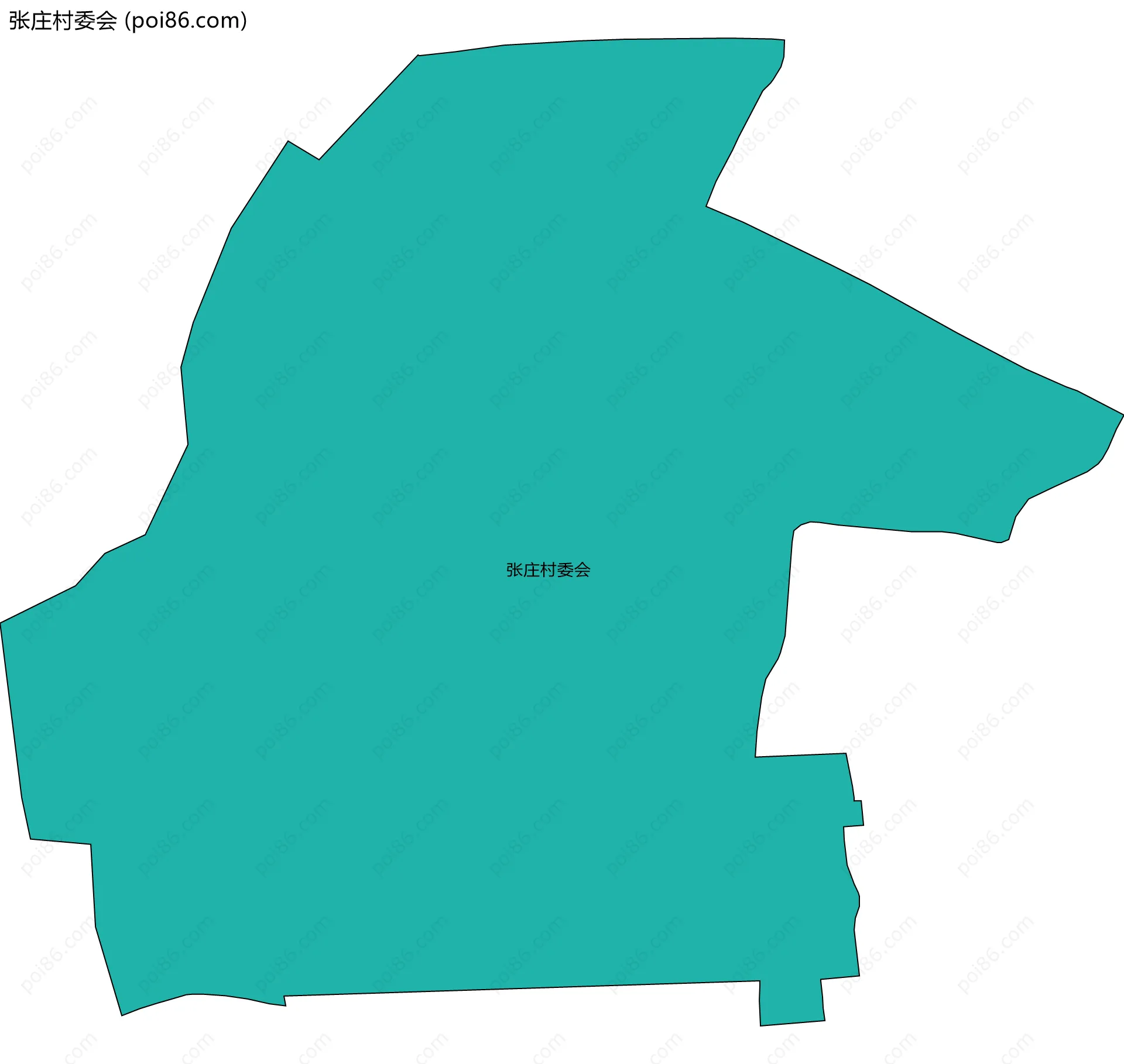 张庄村委会边界地图