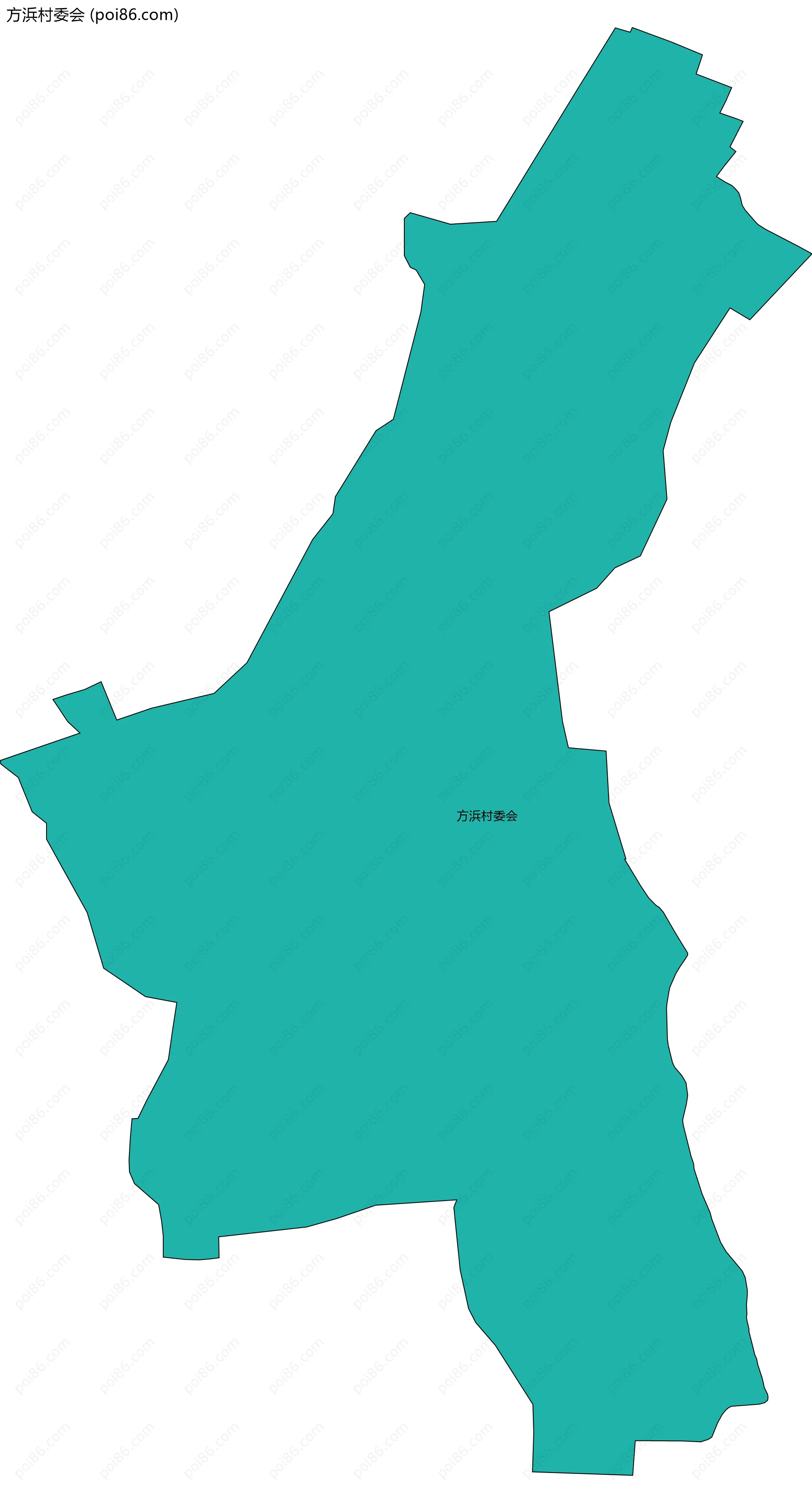 方浜村委会边界地图