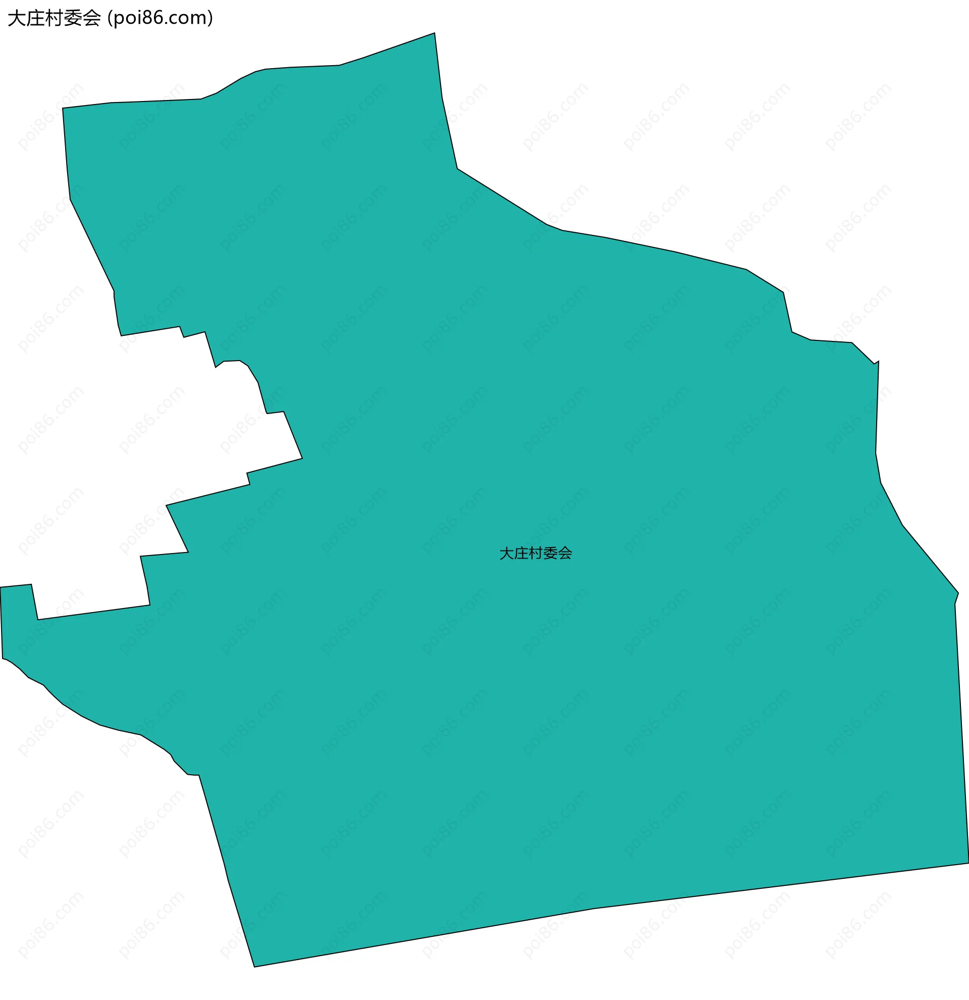 大庄村委会边界地图