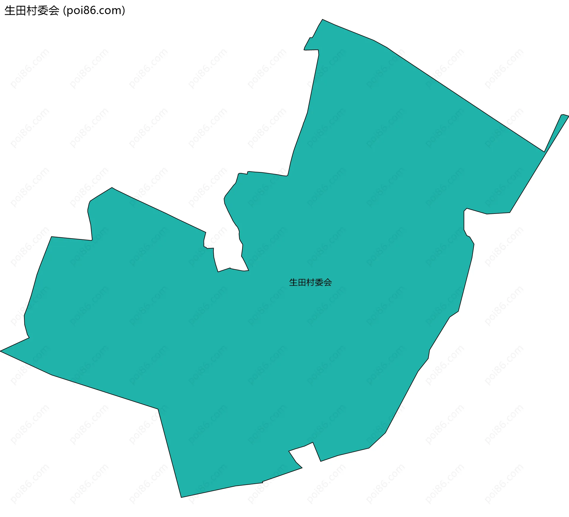 生田村委会边界地图