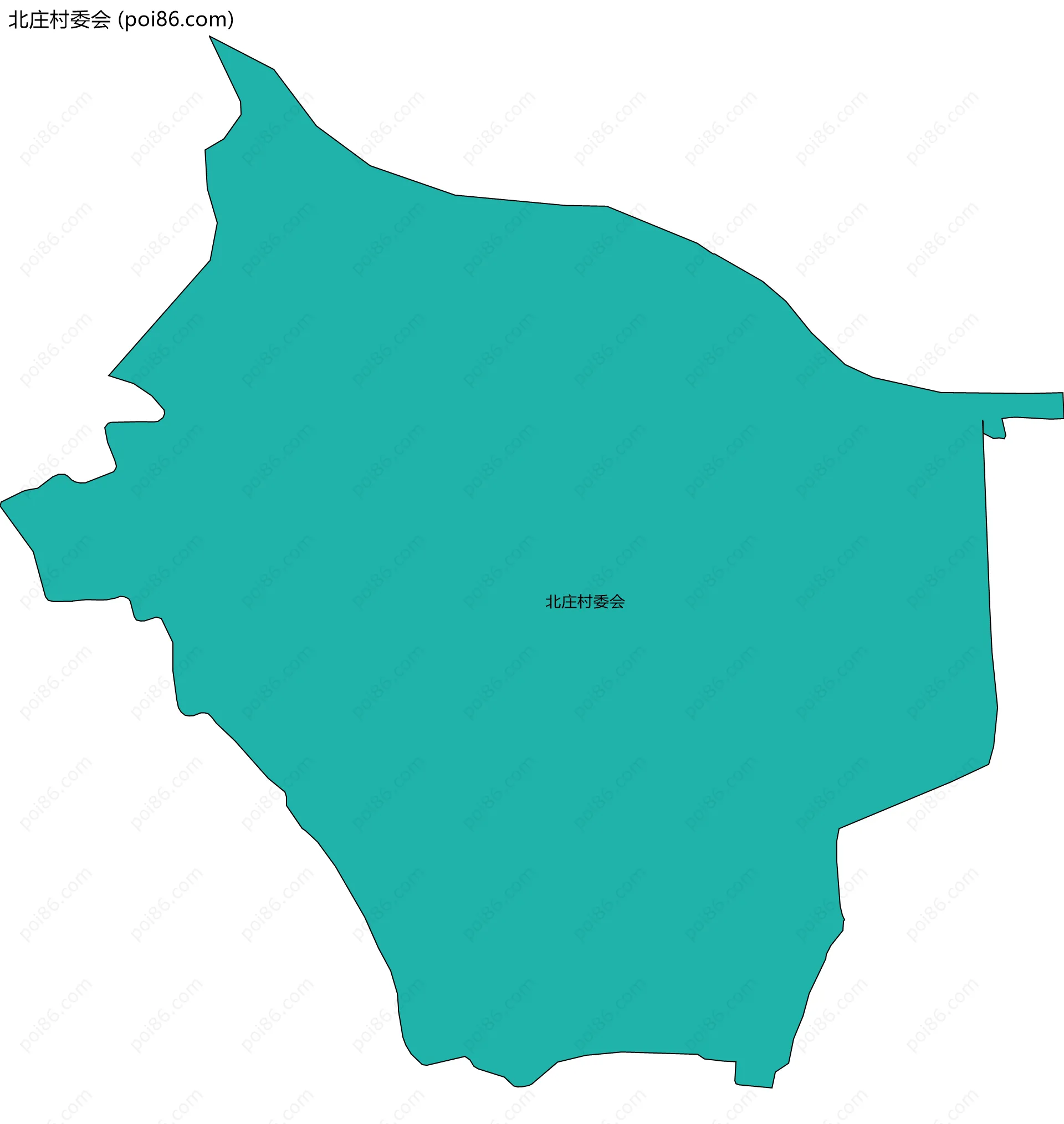 北庄村委会边界地图