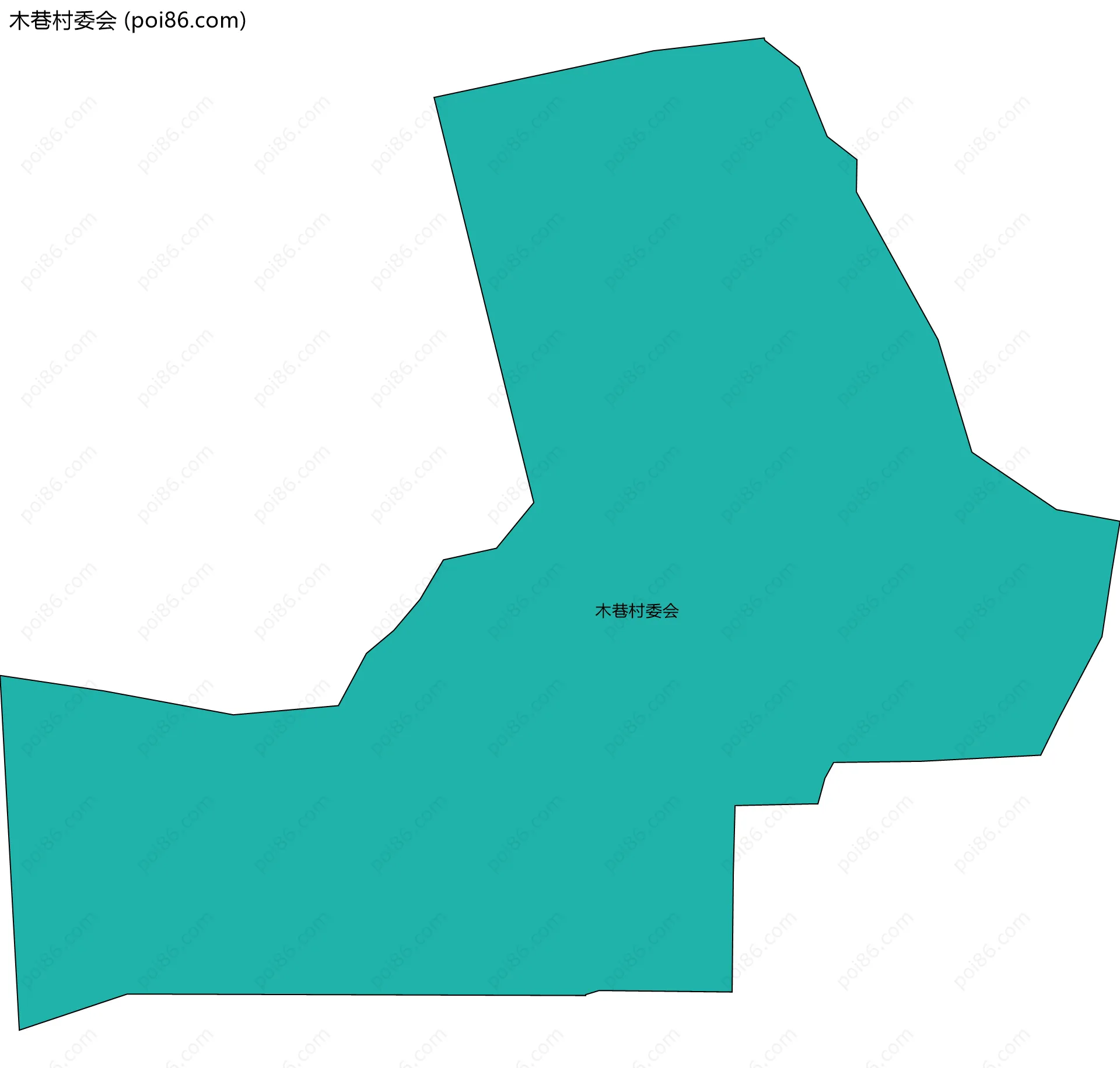 木巷村委会边界地图