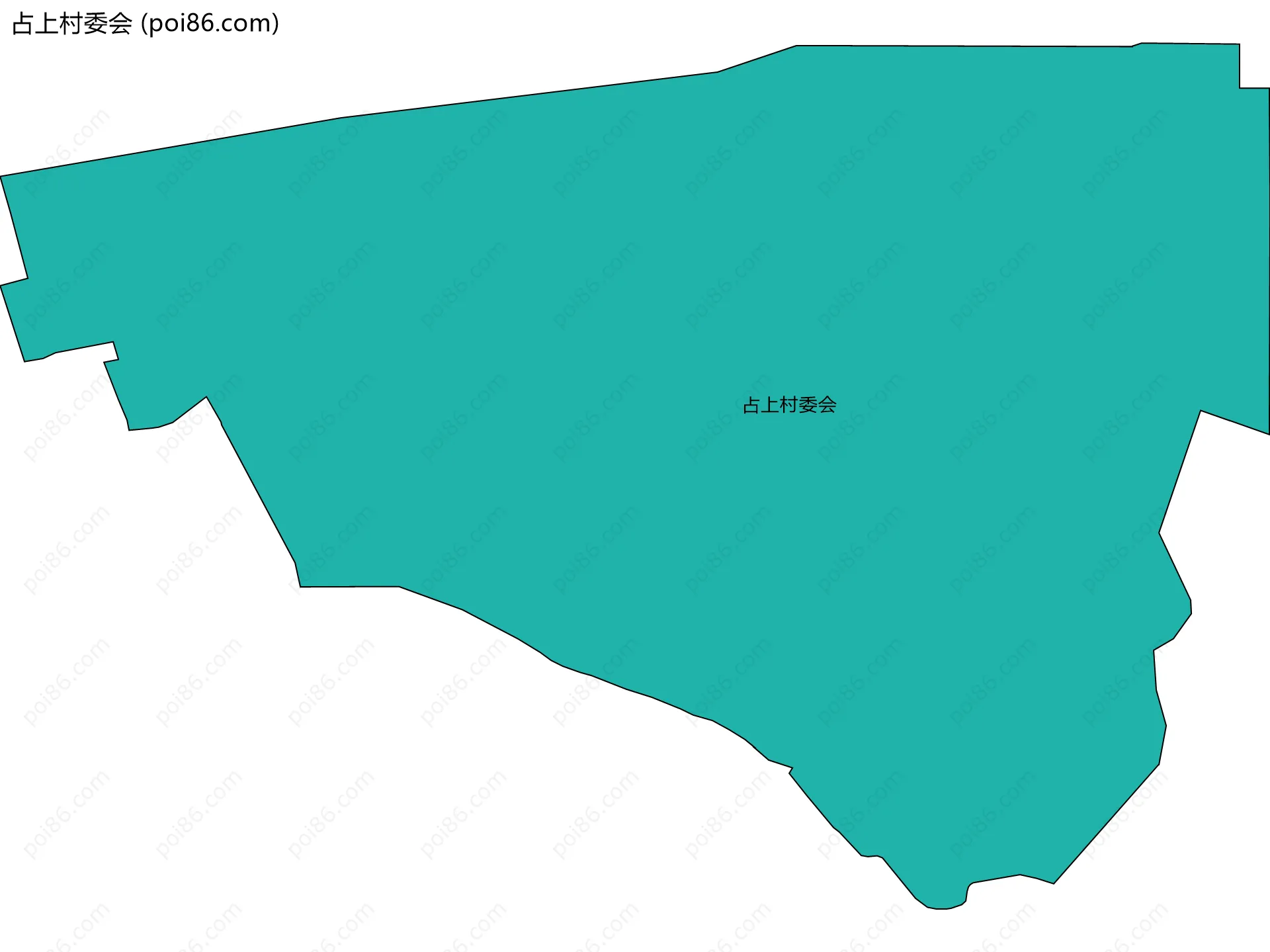 占上村委会边界地图