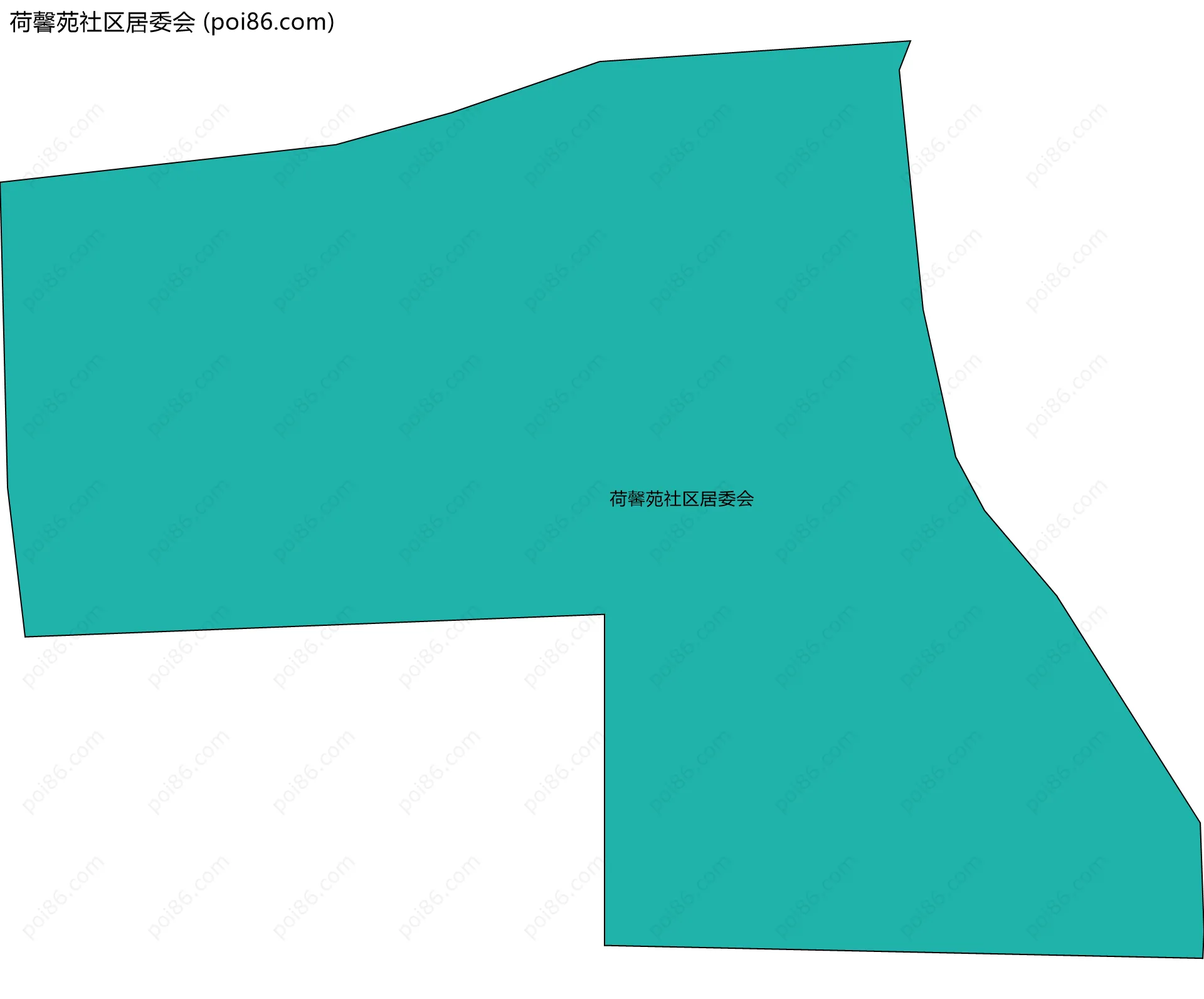荷馨苑社区居委会边界地图