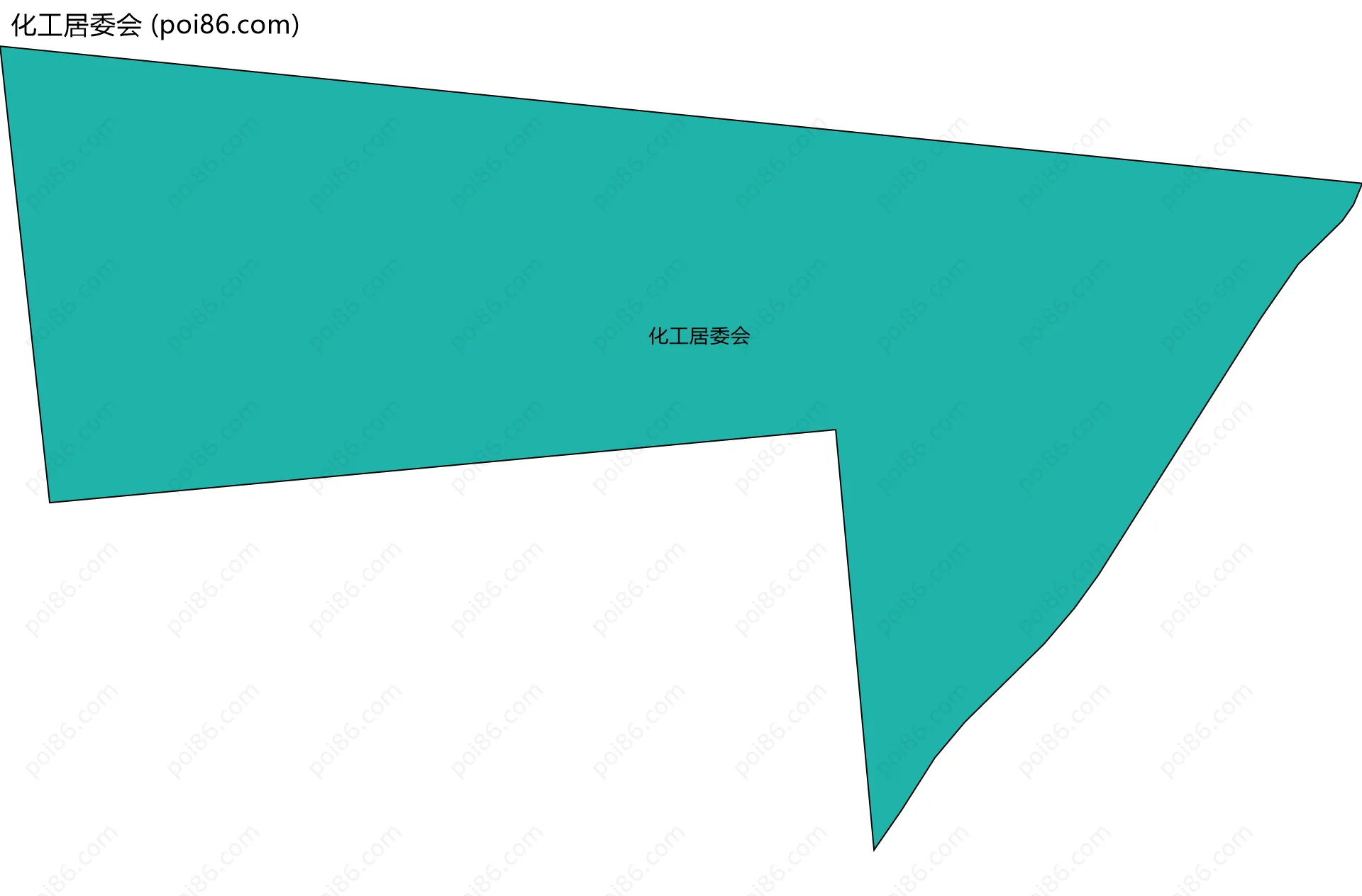 化工居委会边界地图