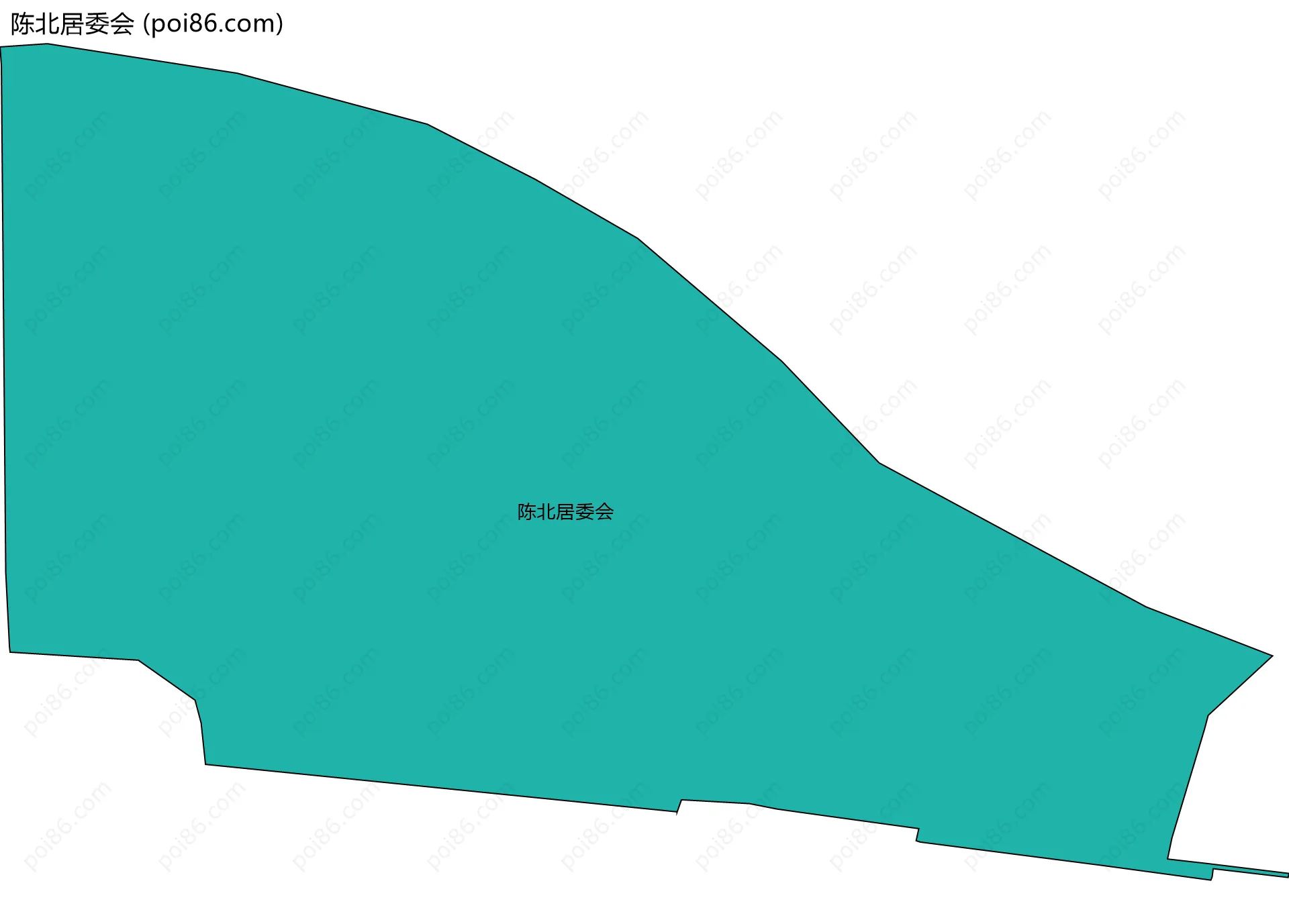 陈北居委会边界地图