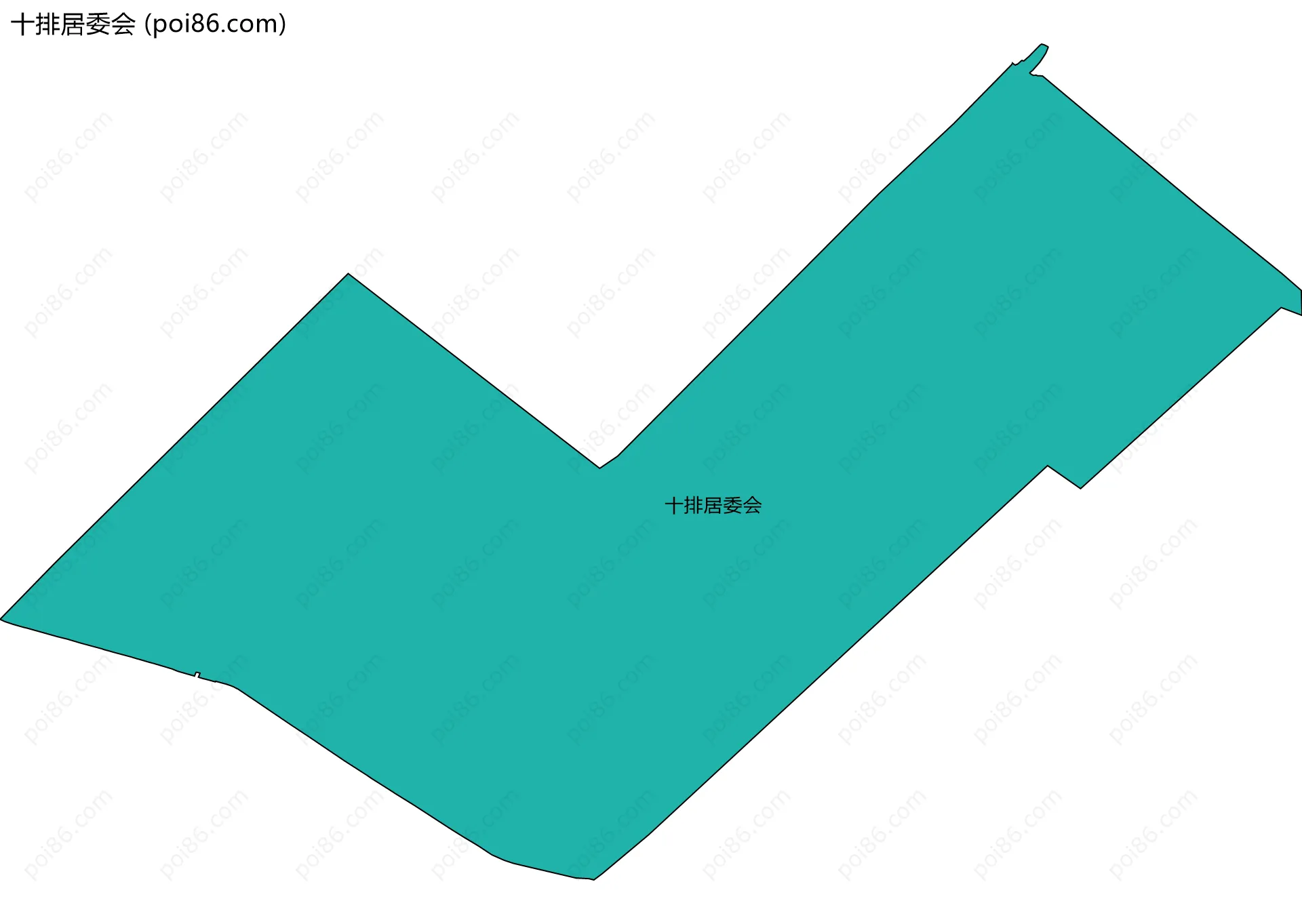 十排居委会边界地图