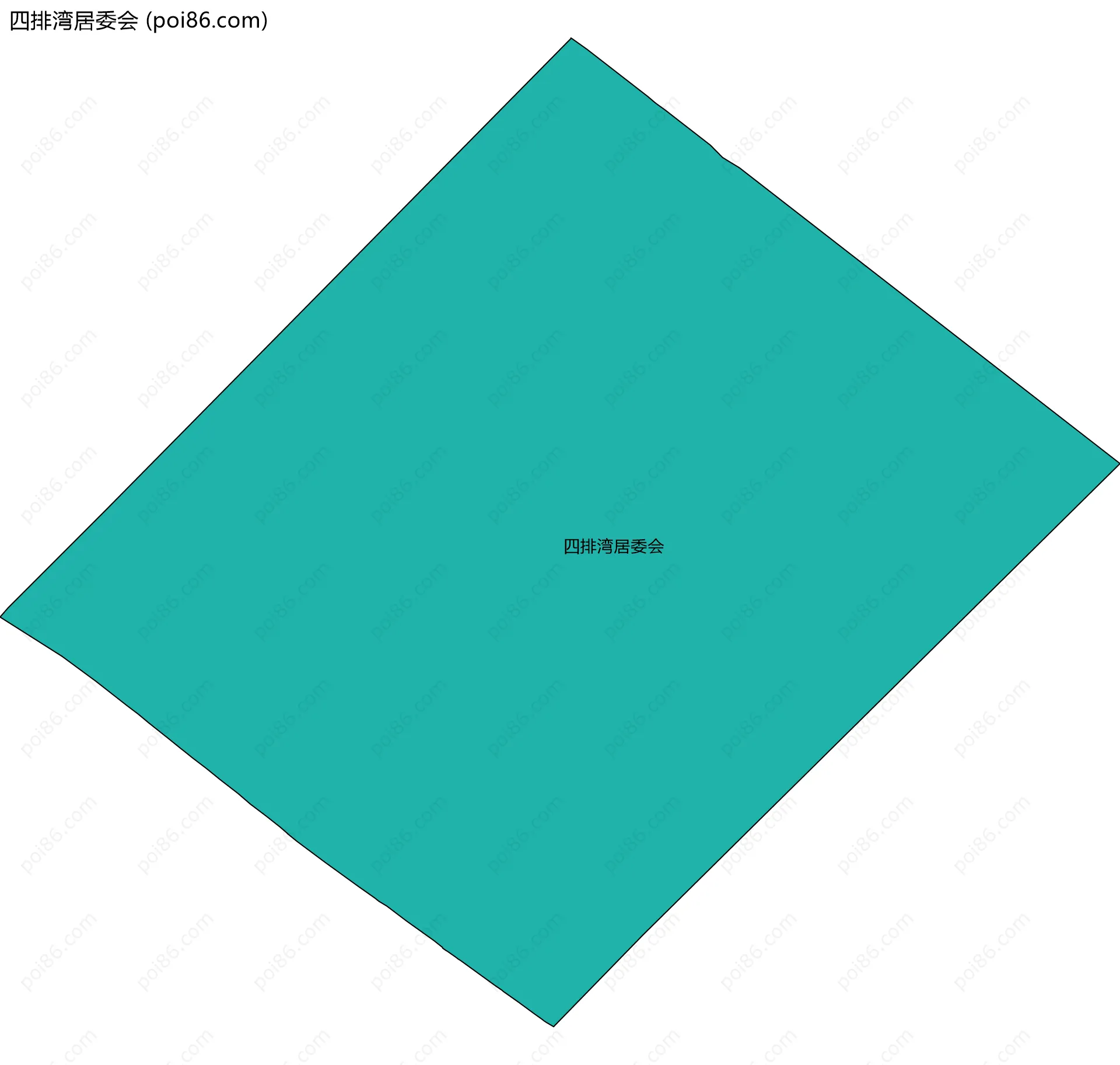 四排湾居委会边界地图