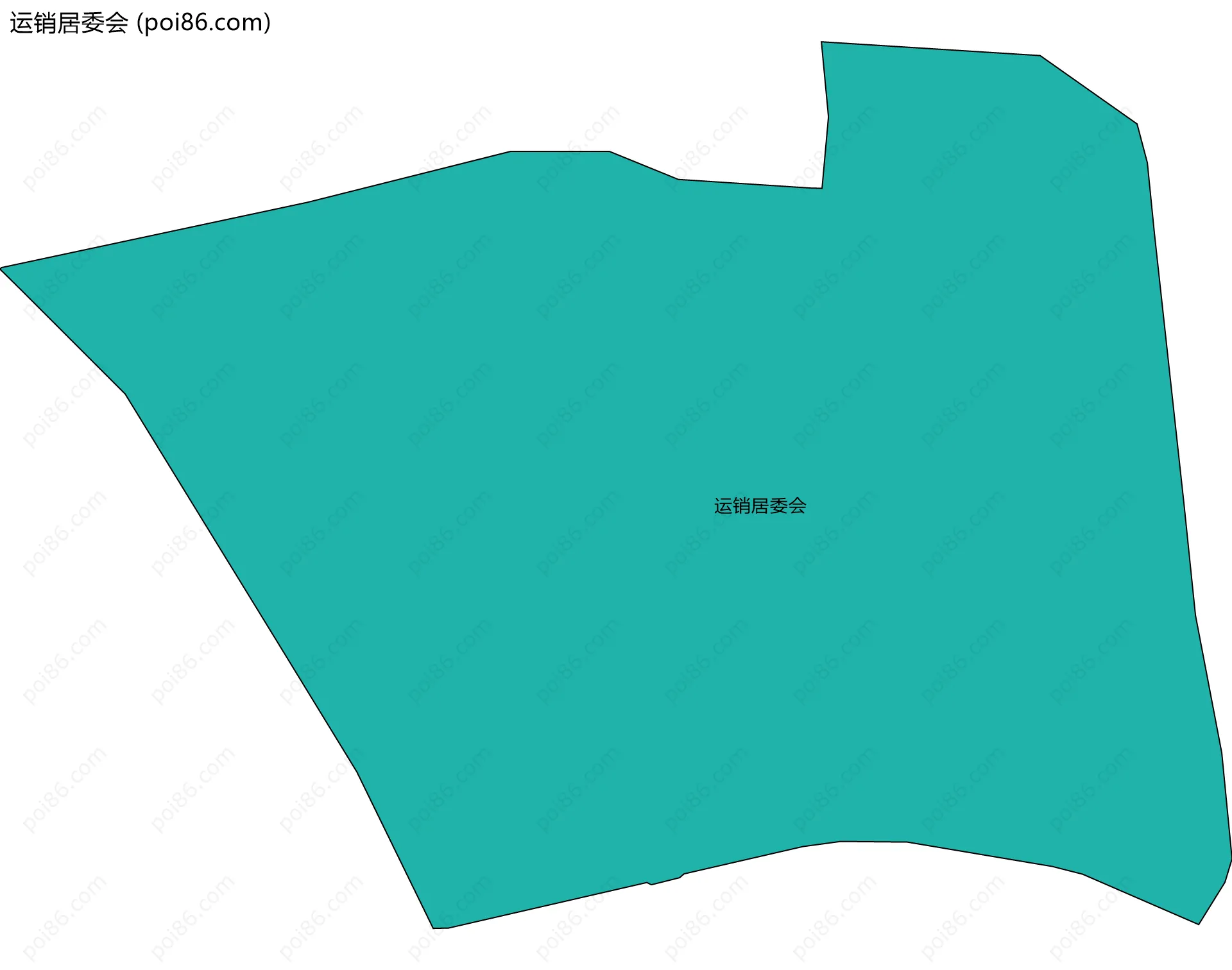 运销居委会边界地图
