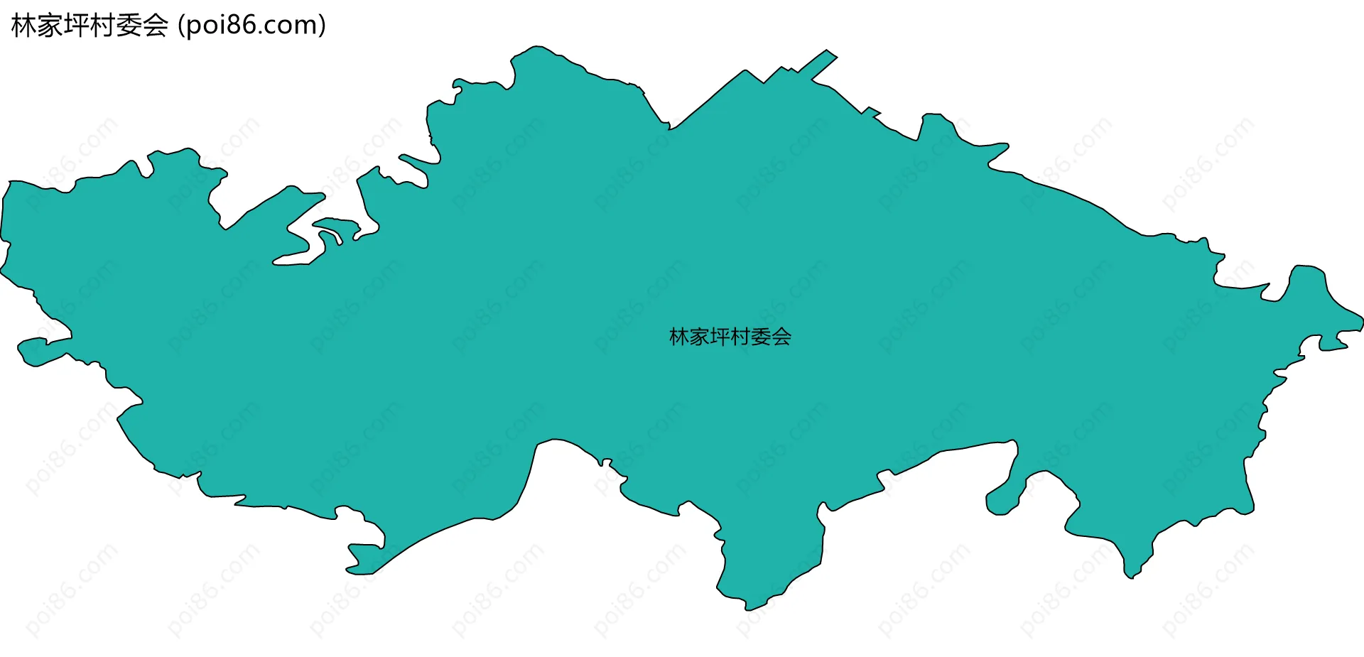 林家坪村委会边界地图