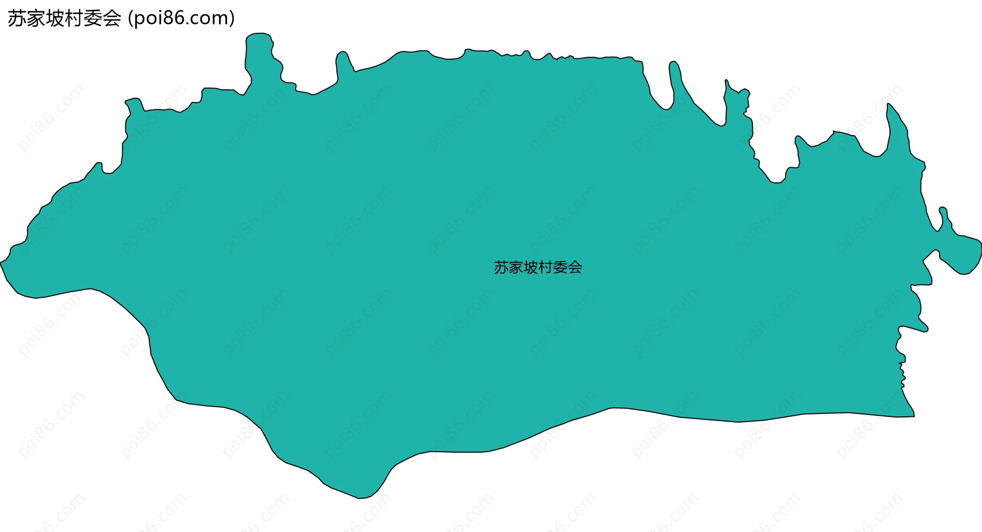 苏家坡村委会边界地图