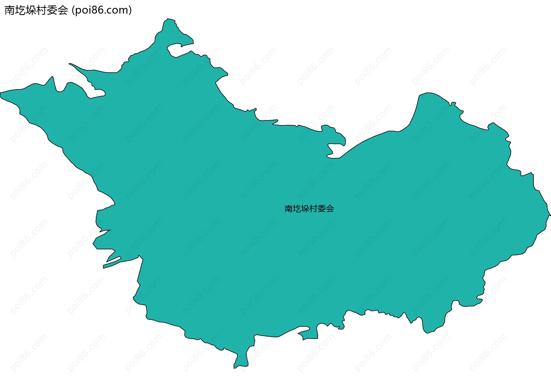 南圪垛村委会边界地图