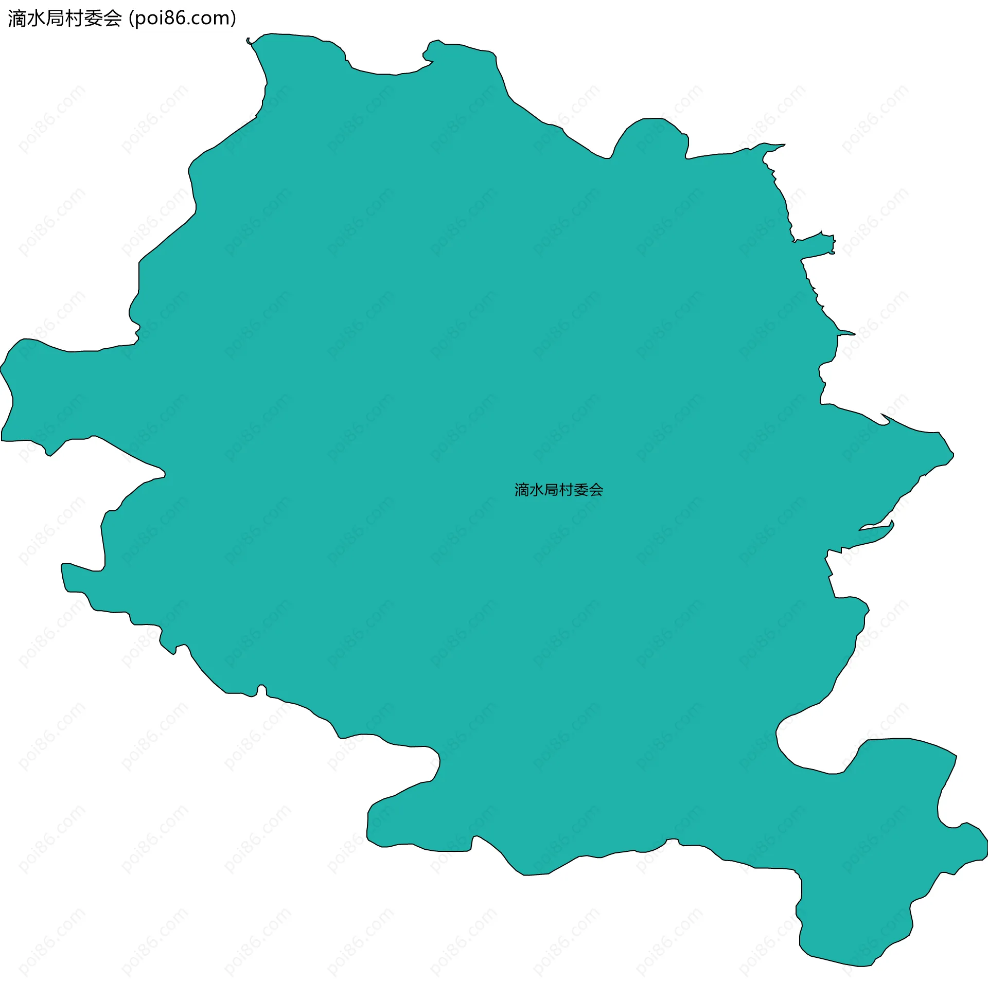 滴水局村委会边界地图