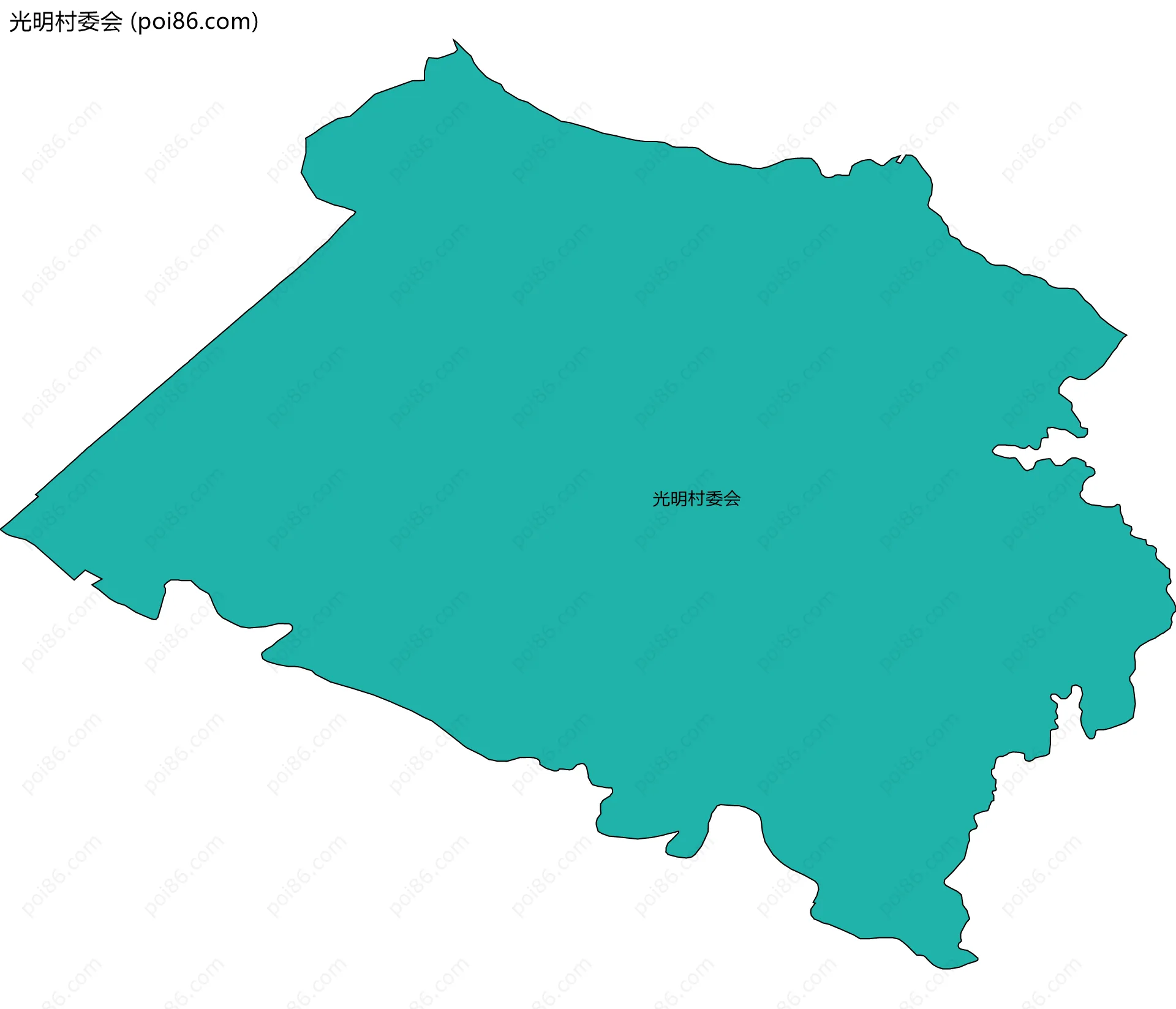 光明村委会边界地图