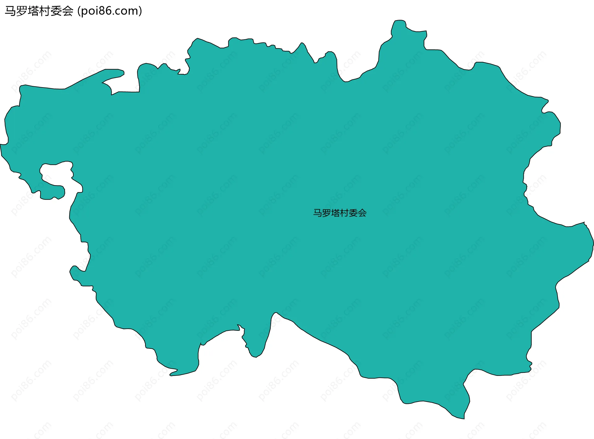 马罗塔村委会边界地图