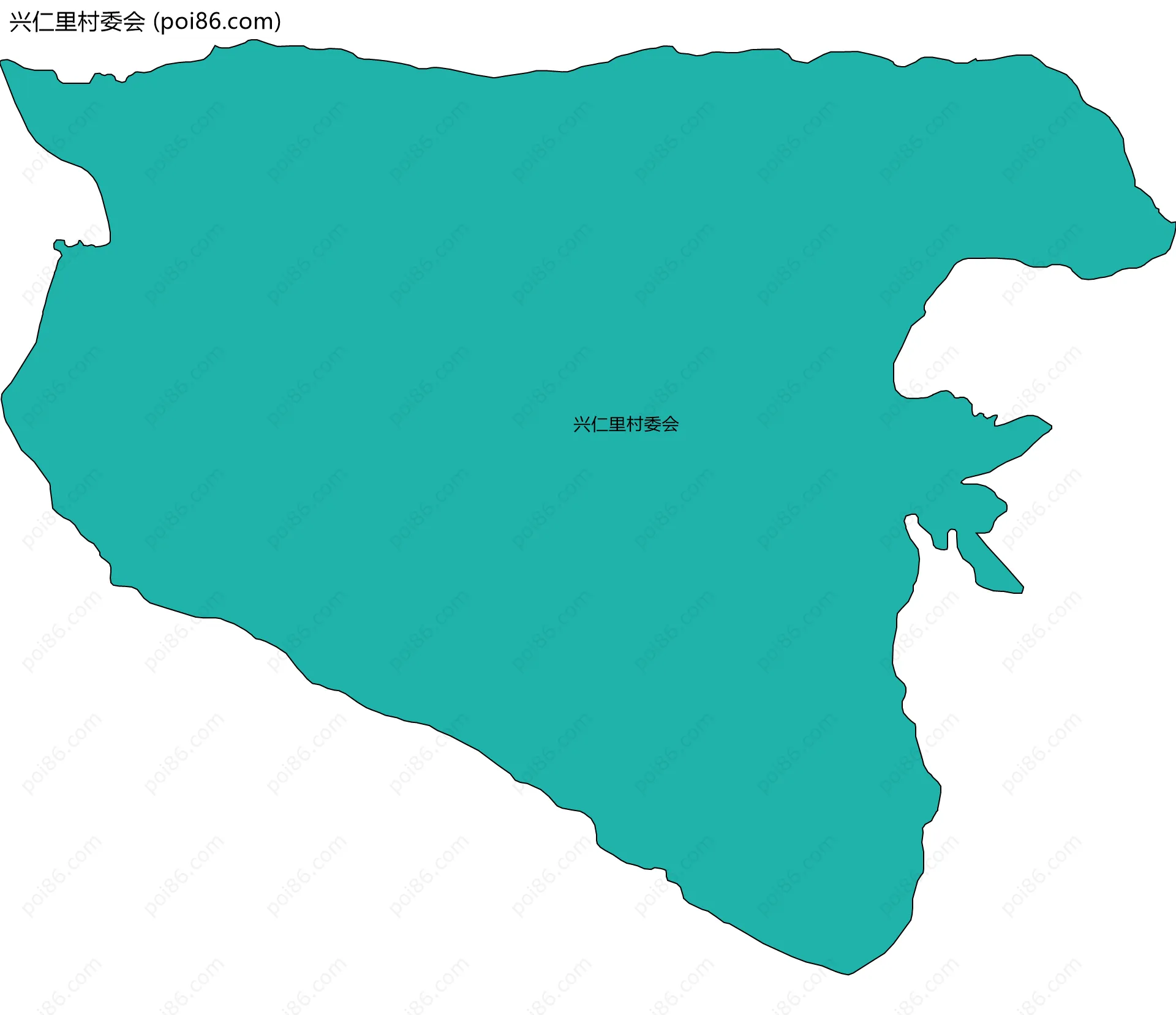 兴仁里村委会边界地图