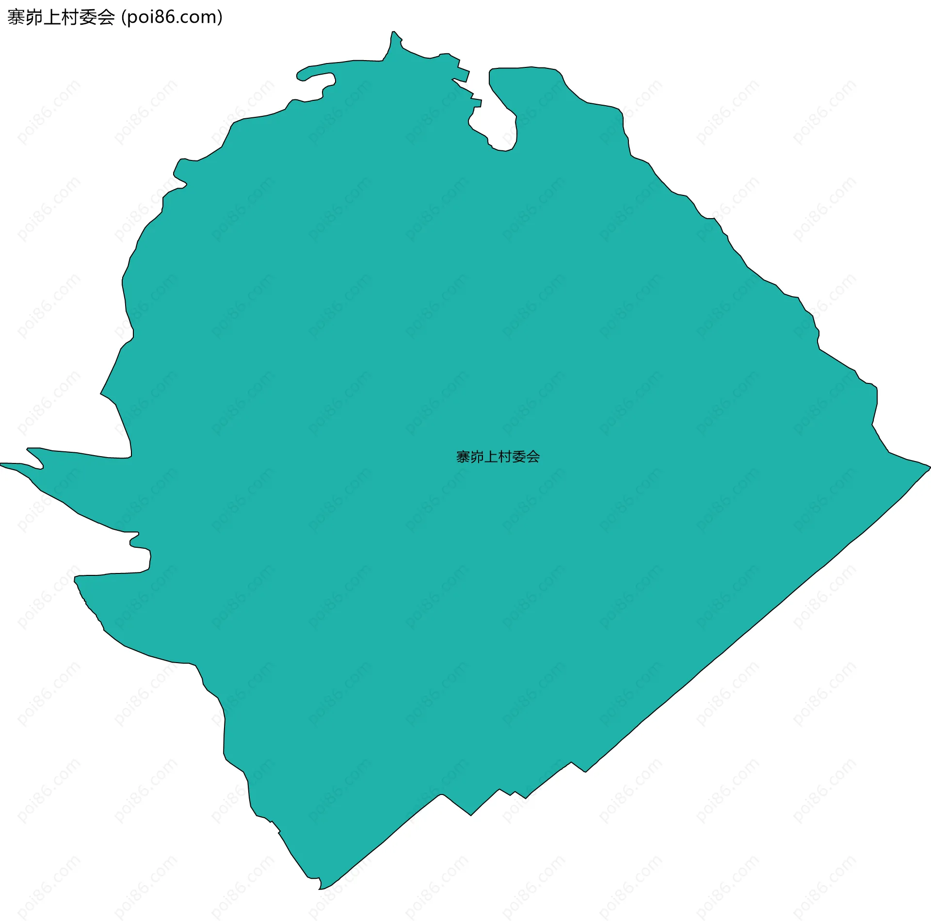 寨峁上村委会边界地图