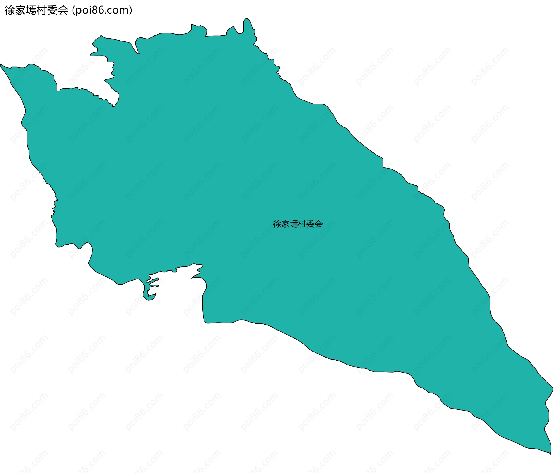 徐家墕村委会边界地图