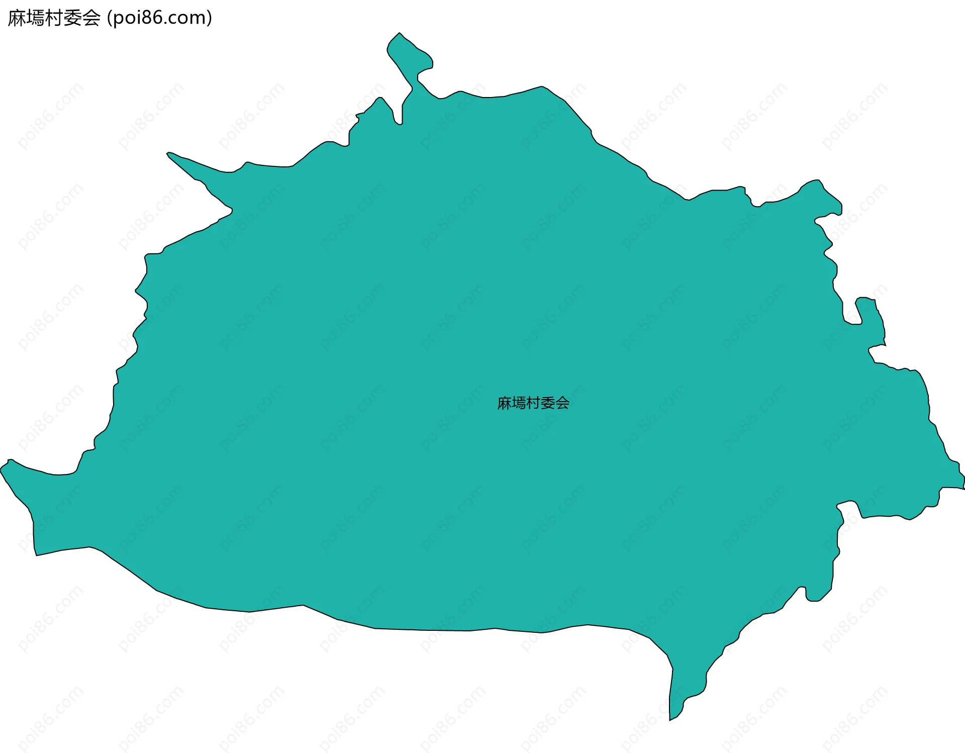 麻墕村委会边界地图