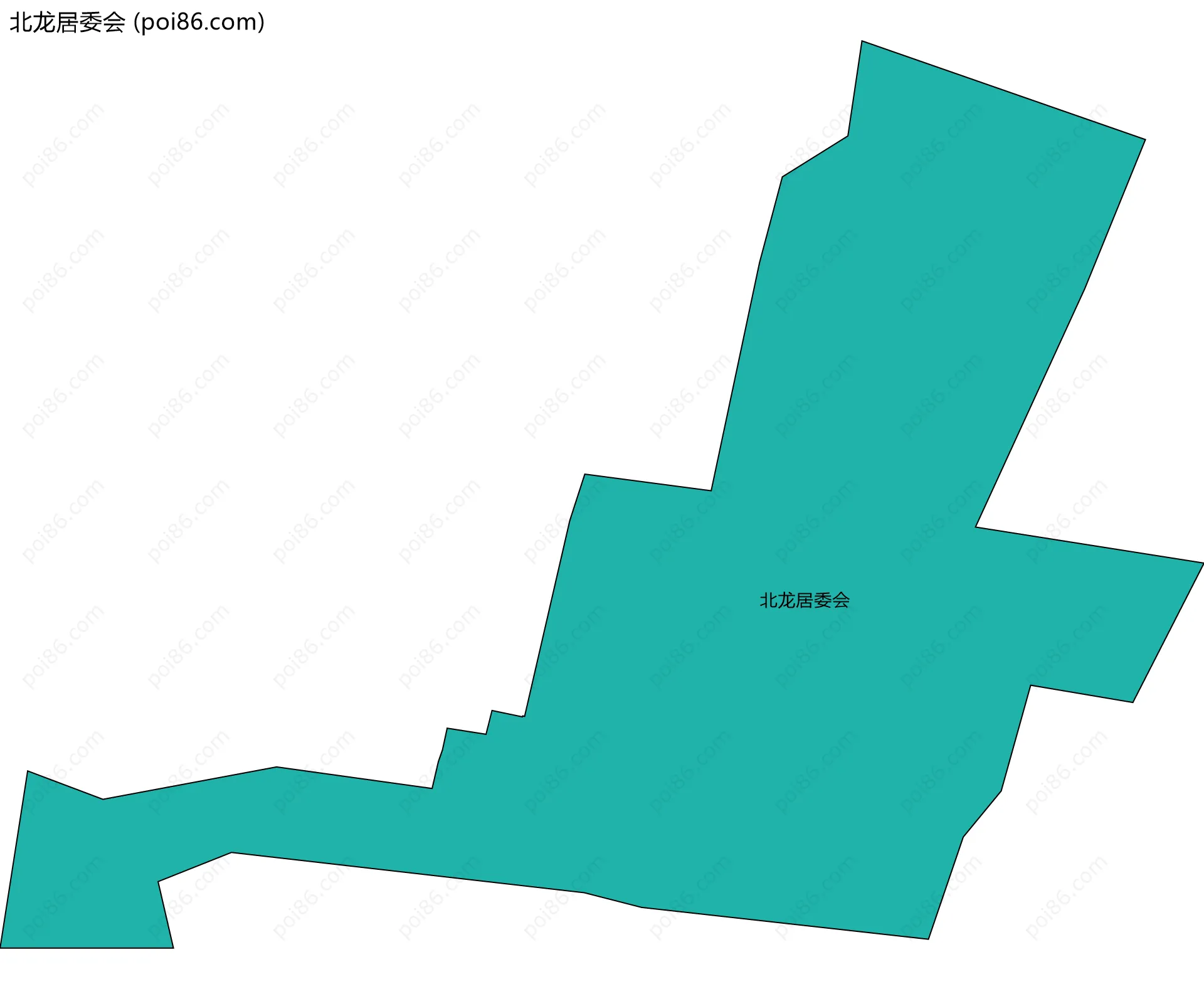 北龙居委会边界地图
