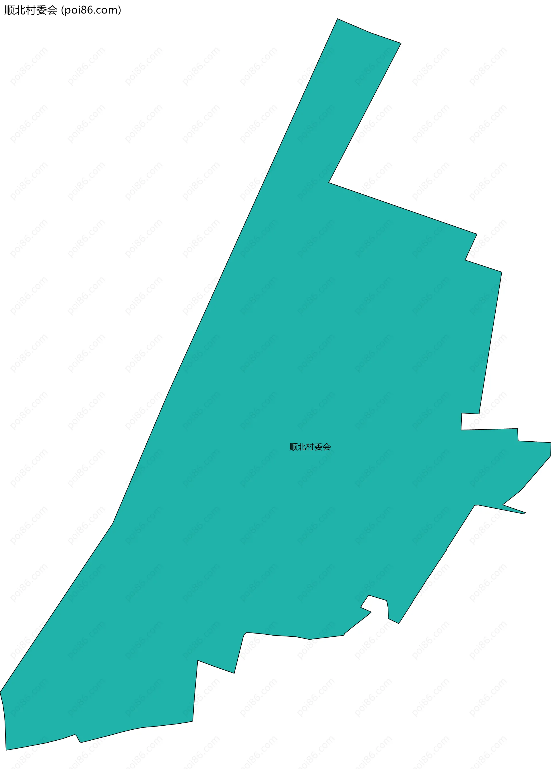 顺北村委会边界地图