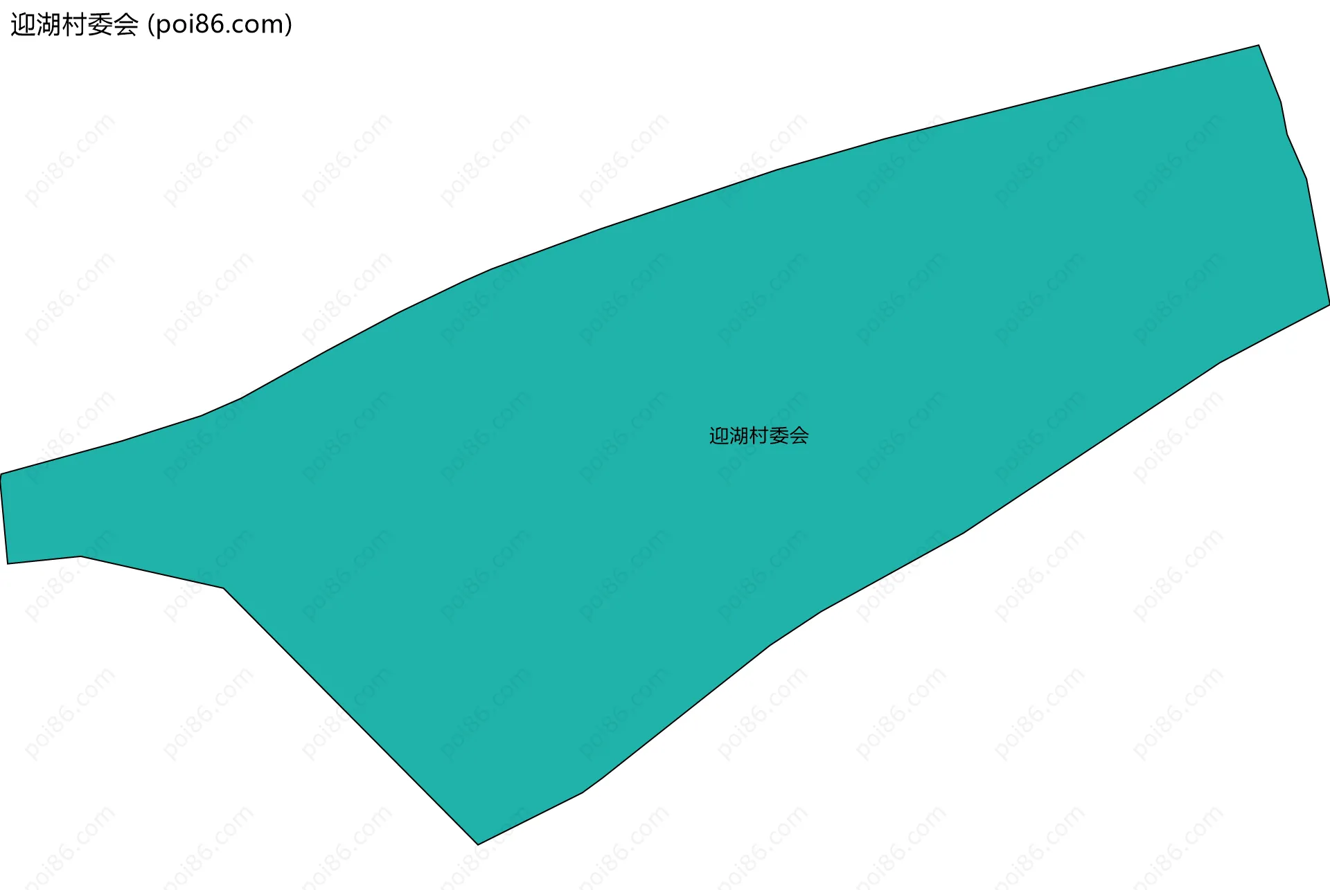 迎湖村委会边界地图