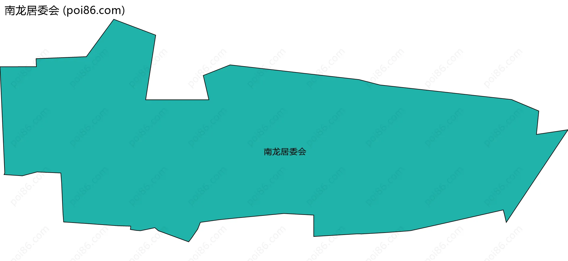 南龙居委会边界地图