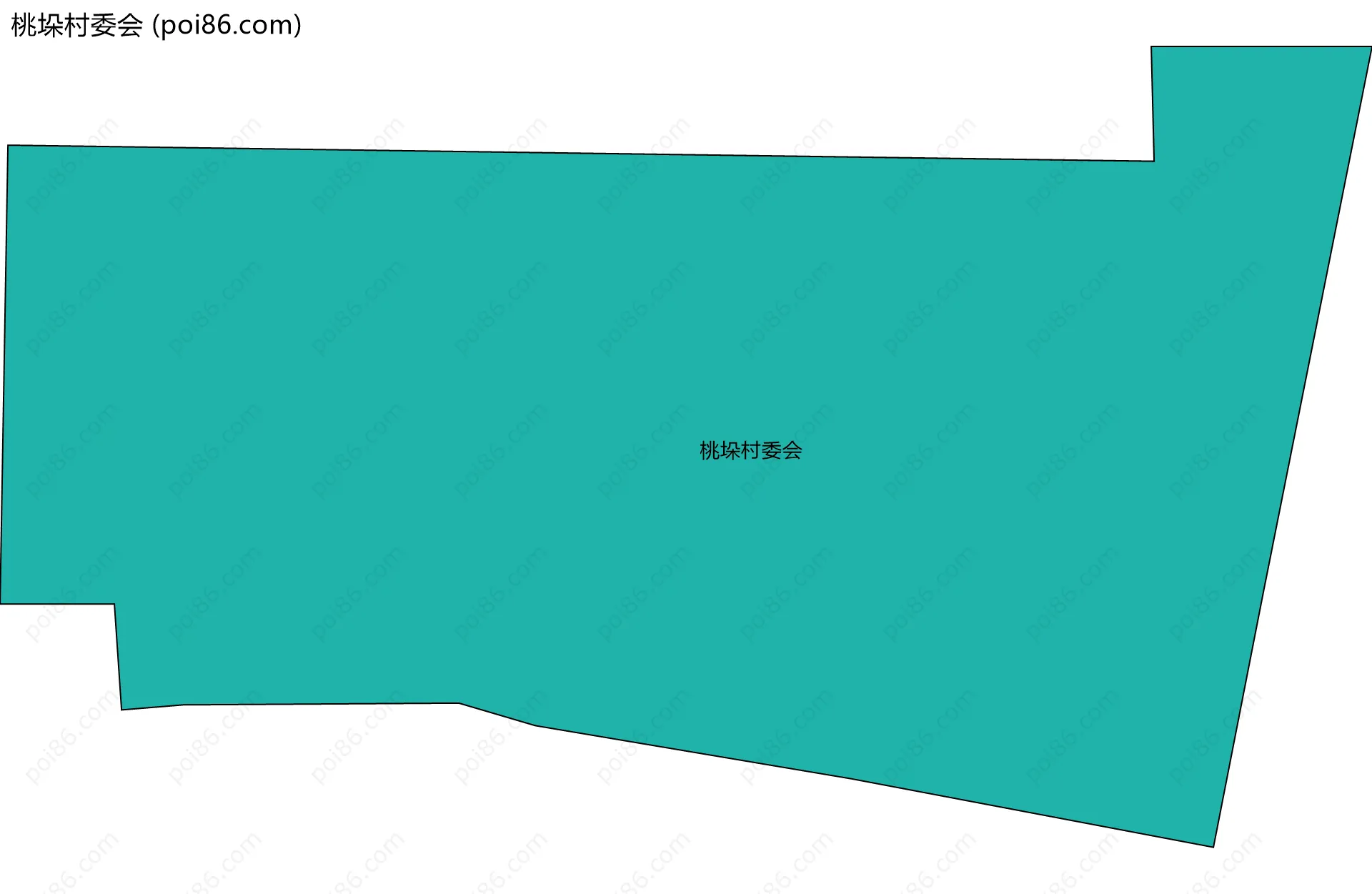 桃垛村委会边界地图