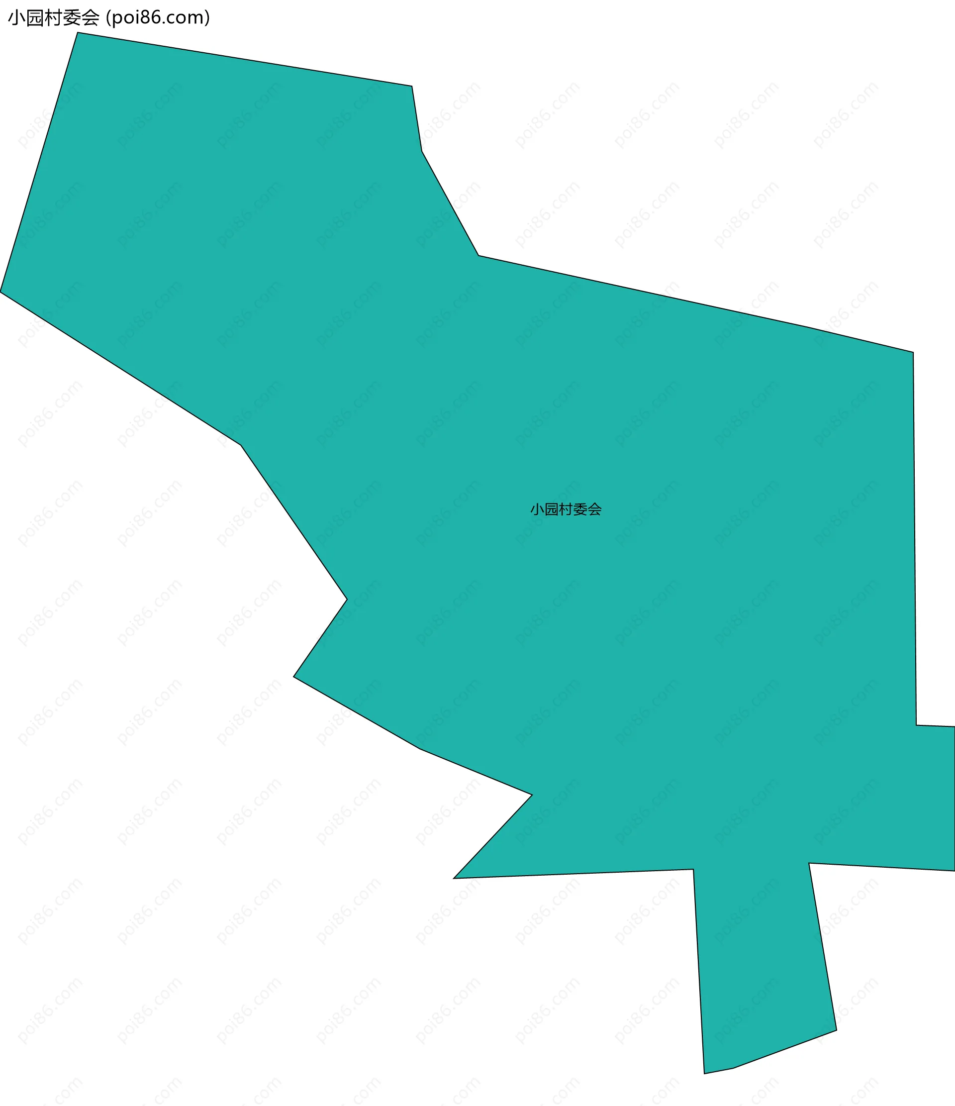 小园村委会边界地图