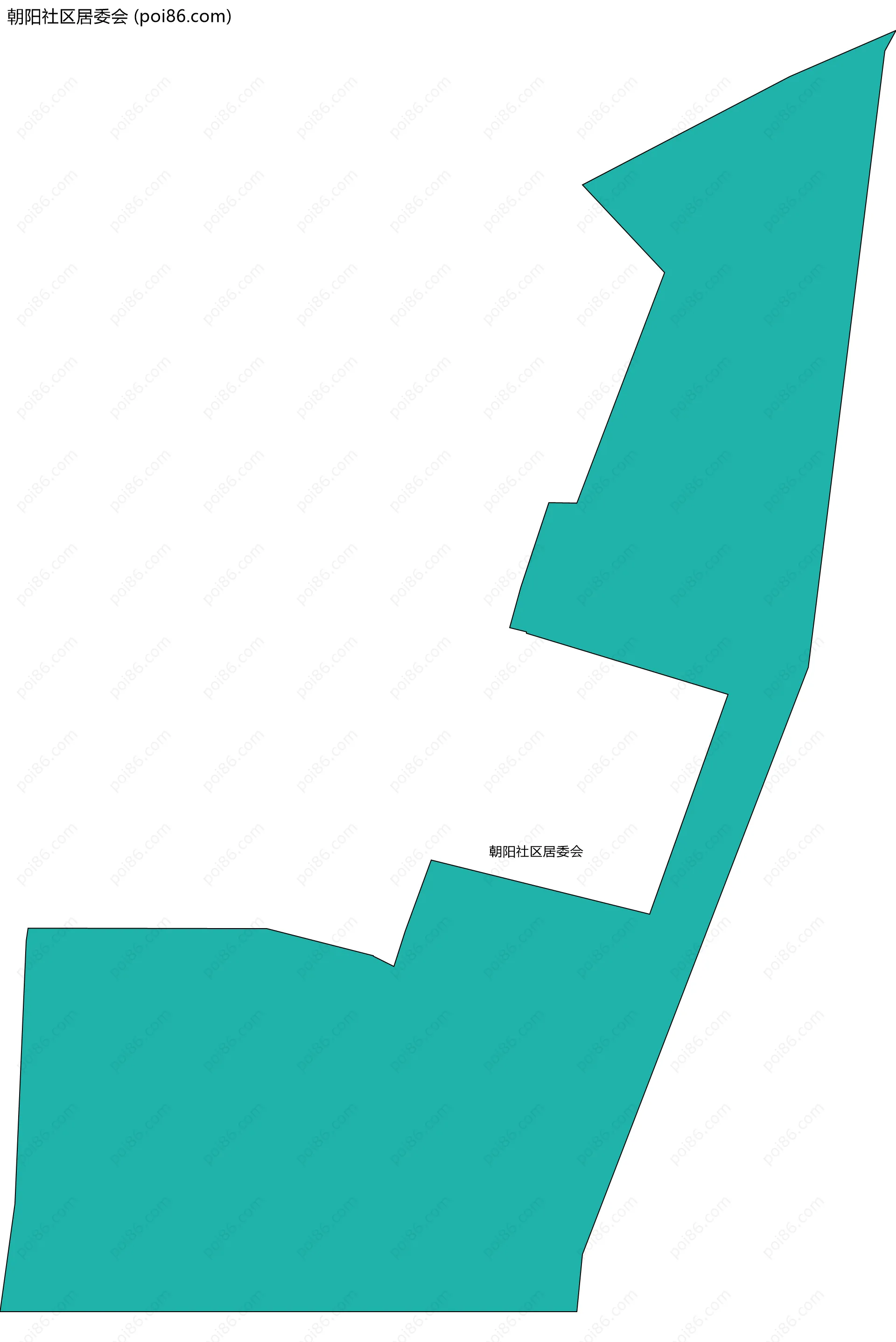 朝阳社区居委会边界地图