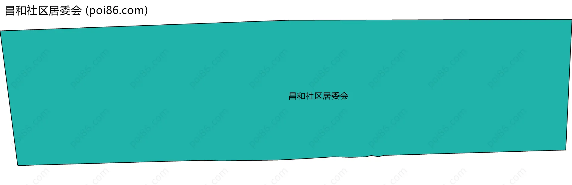 昌和社区居委会边界地图