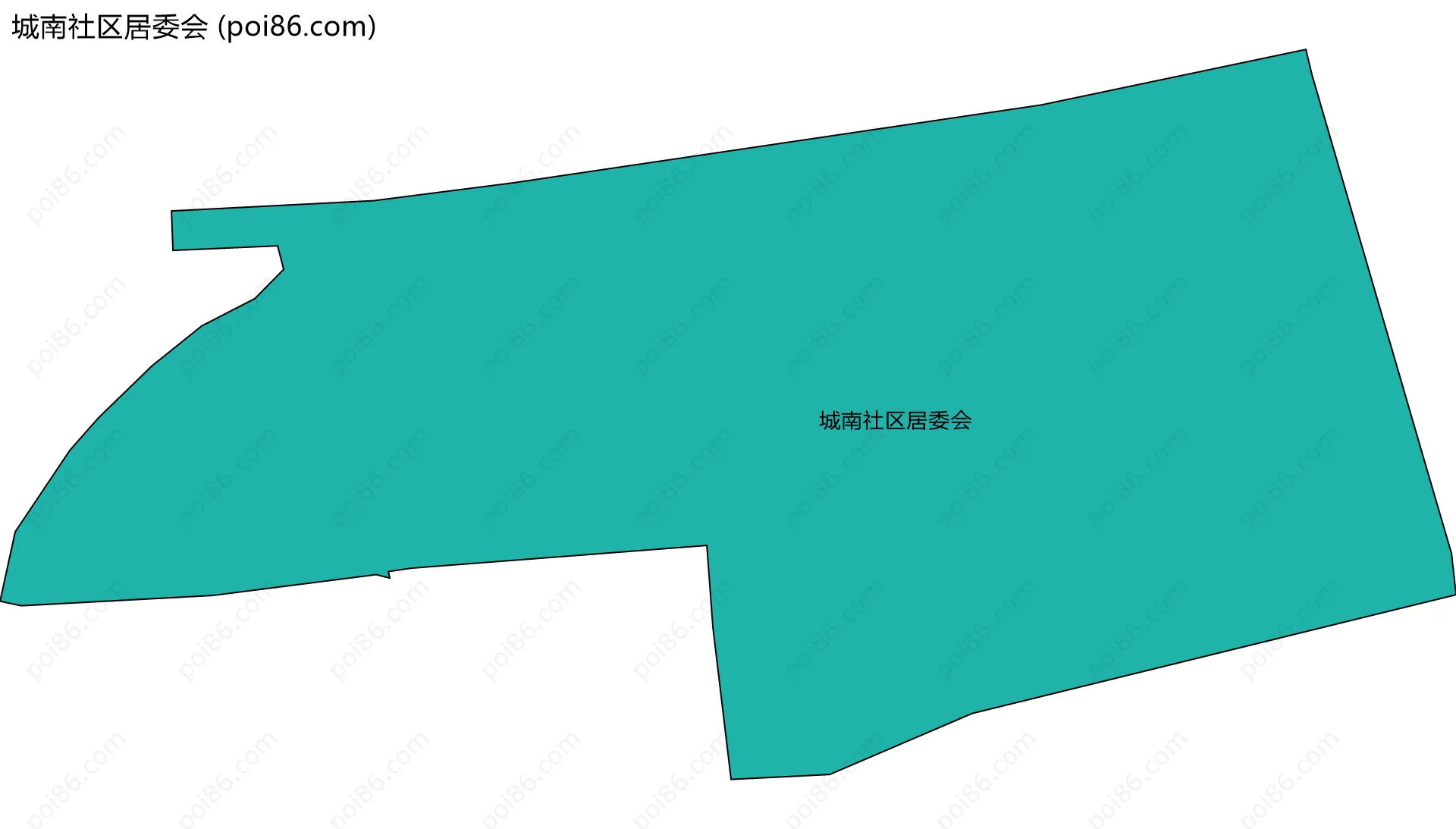 城南社区居委会边界地图