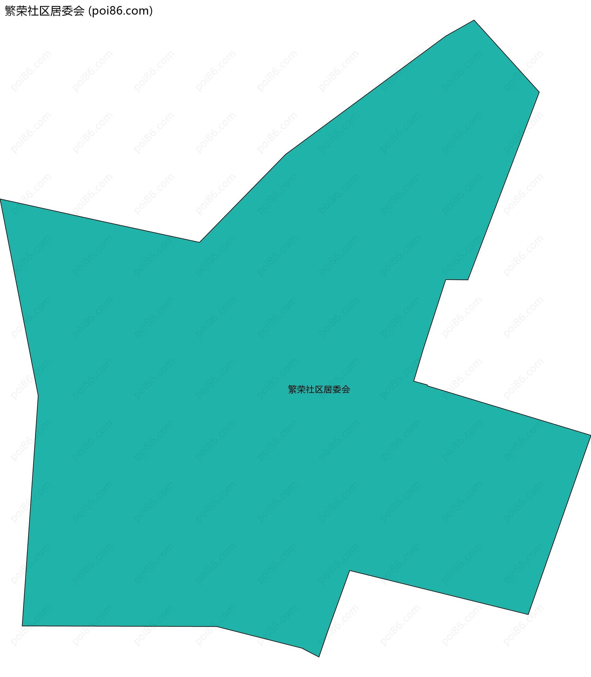 繁荣社区居委会边界地图