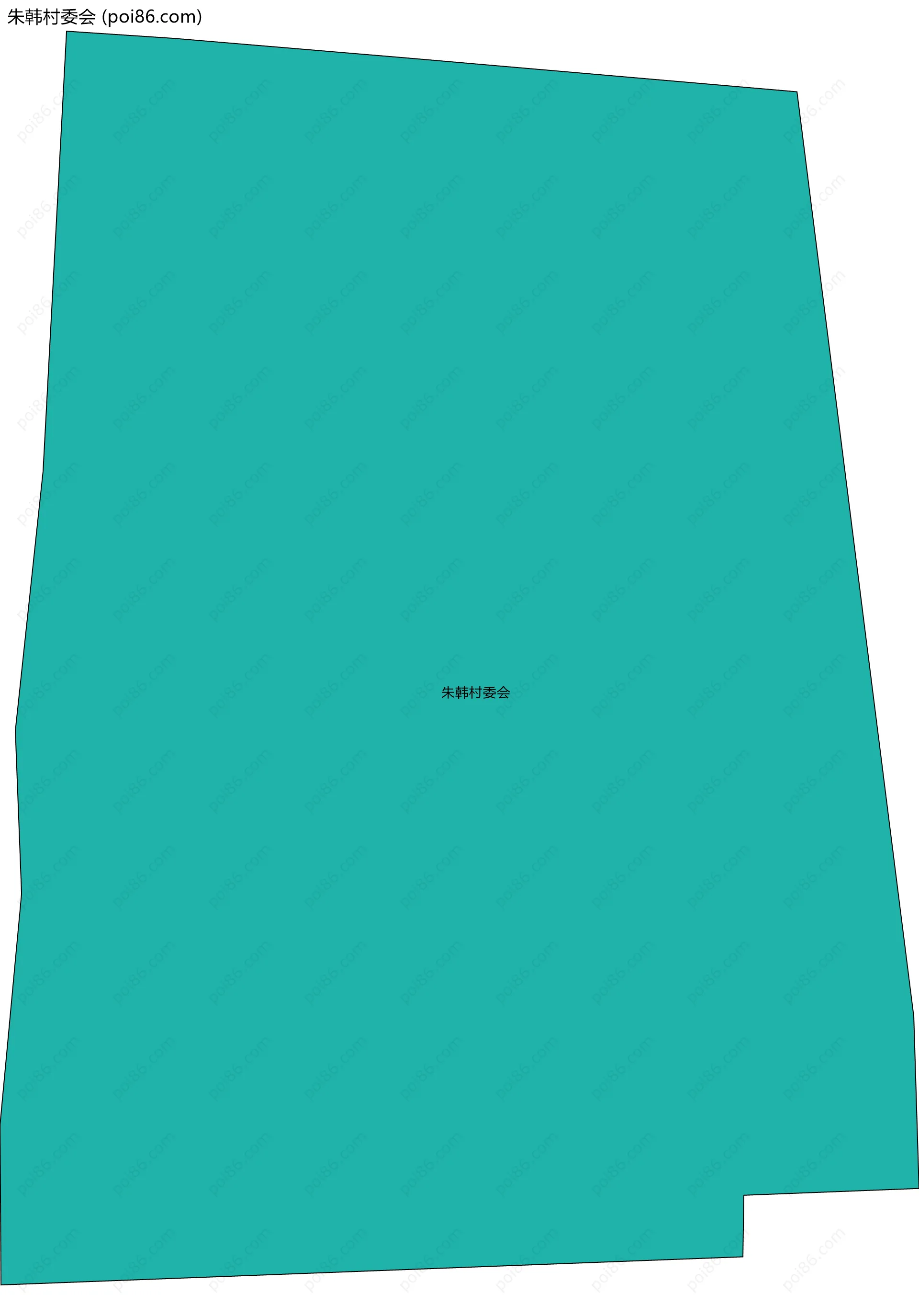 朱韩村委会边界地图