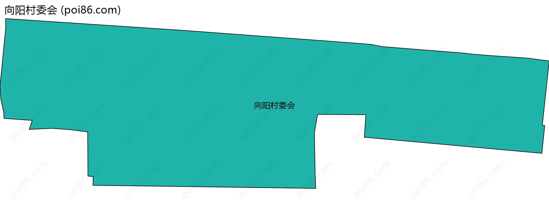 向阳村委会边界地图