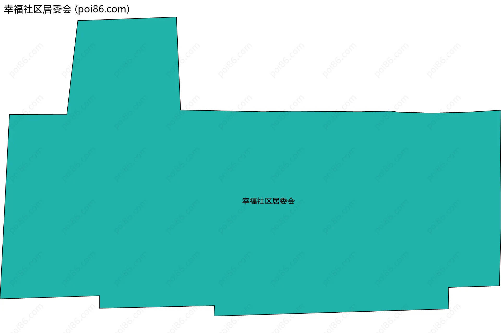 幸福社区居委会边界地图