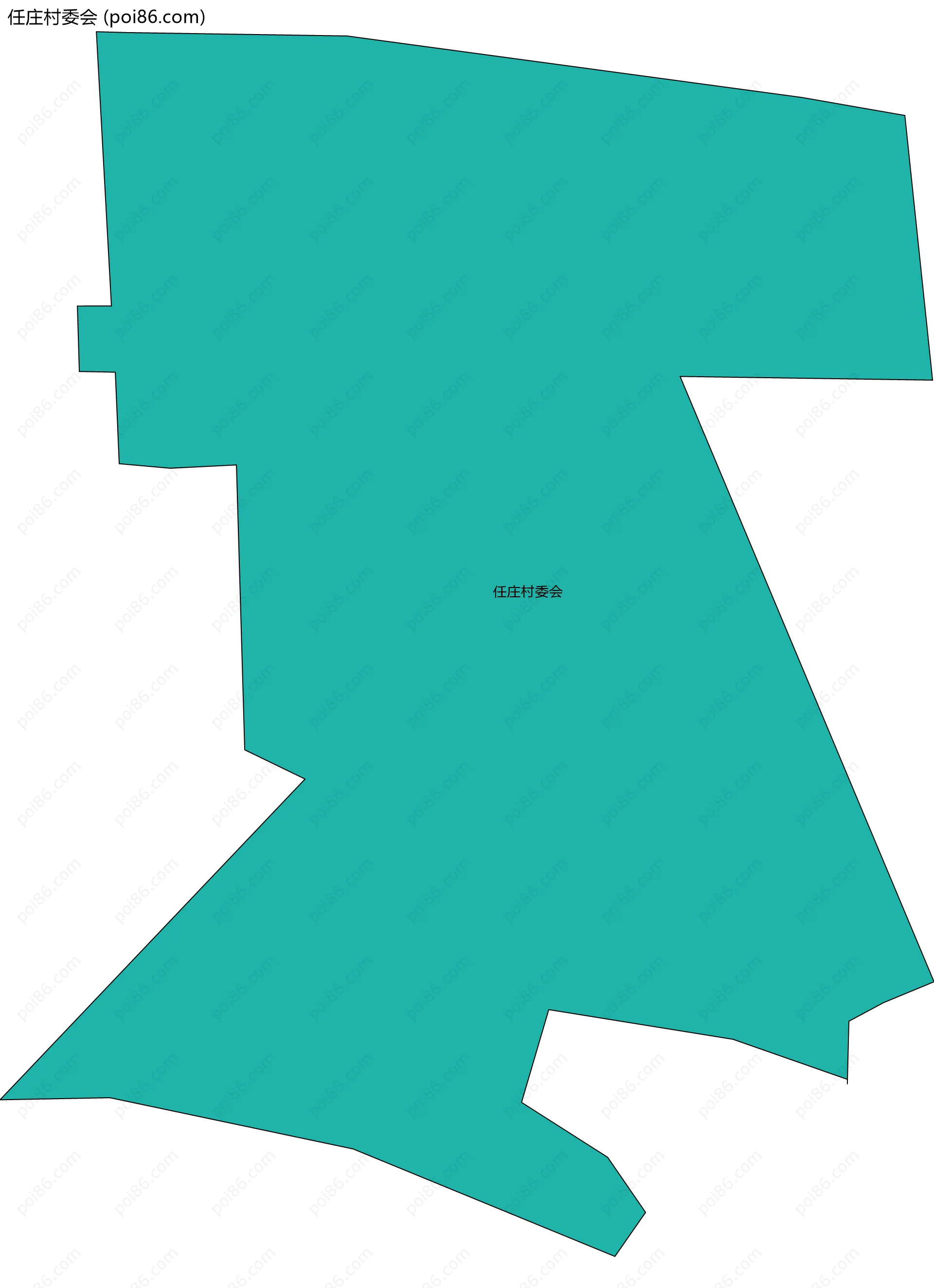 任庄村委会边界地图