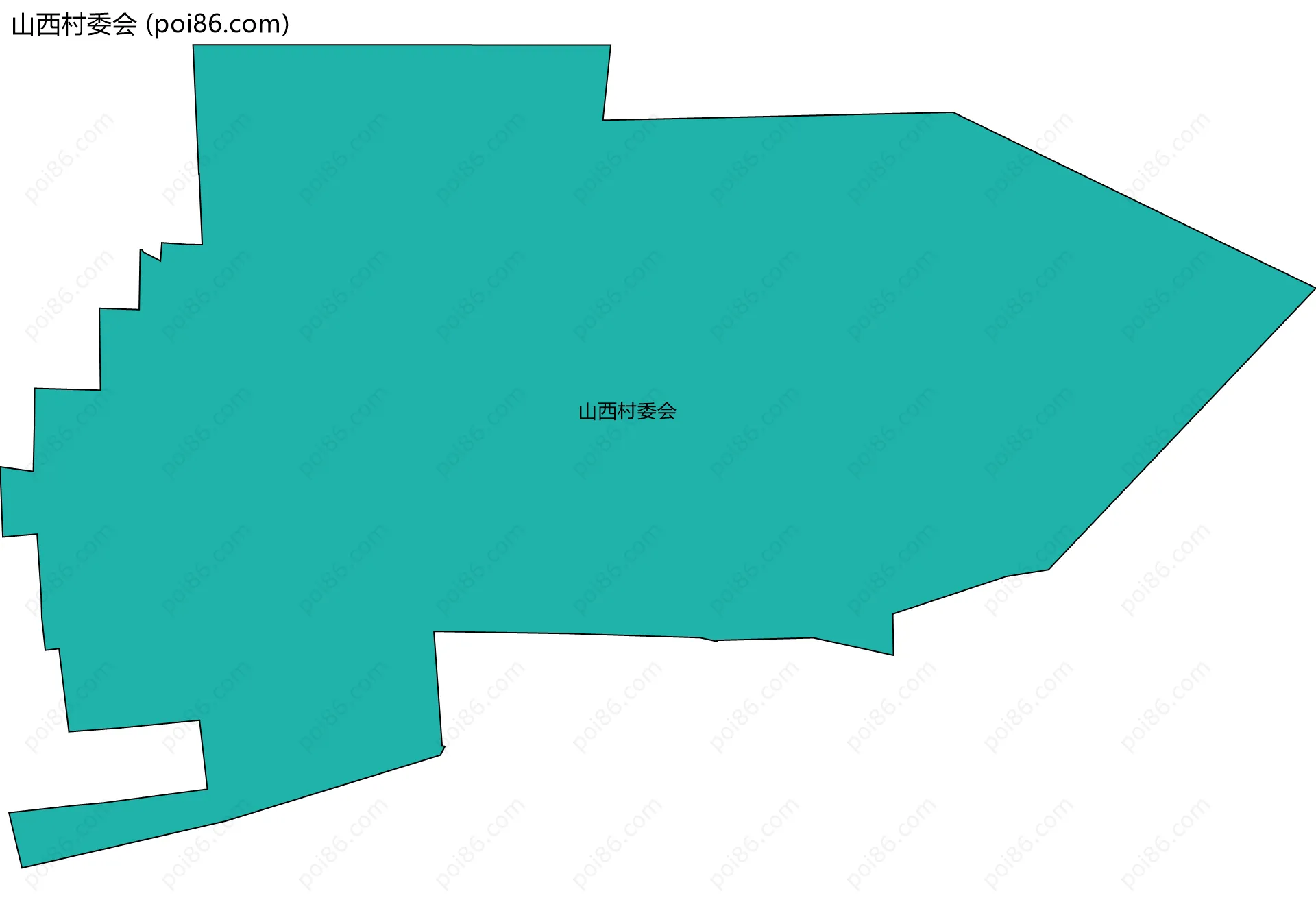 山西村委会边界地图